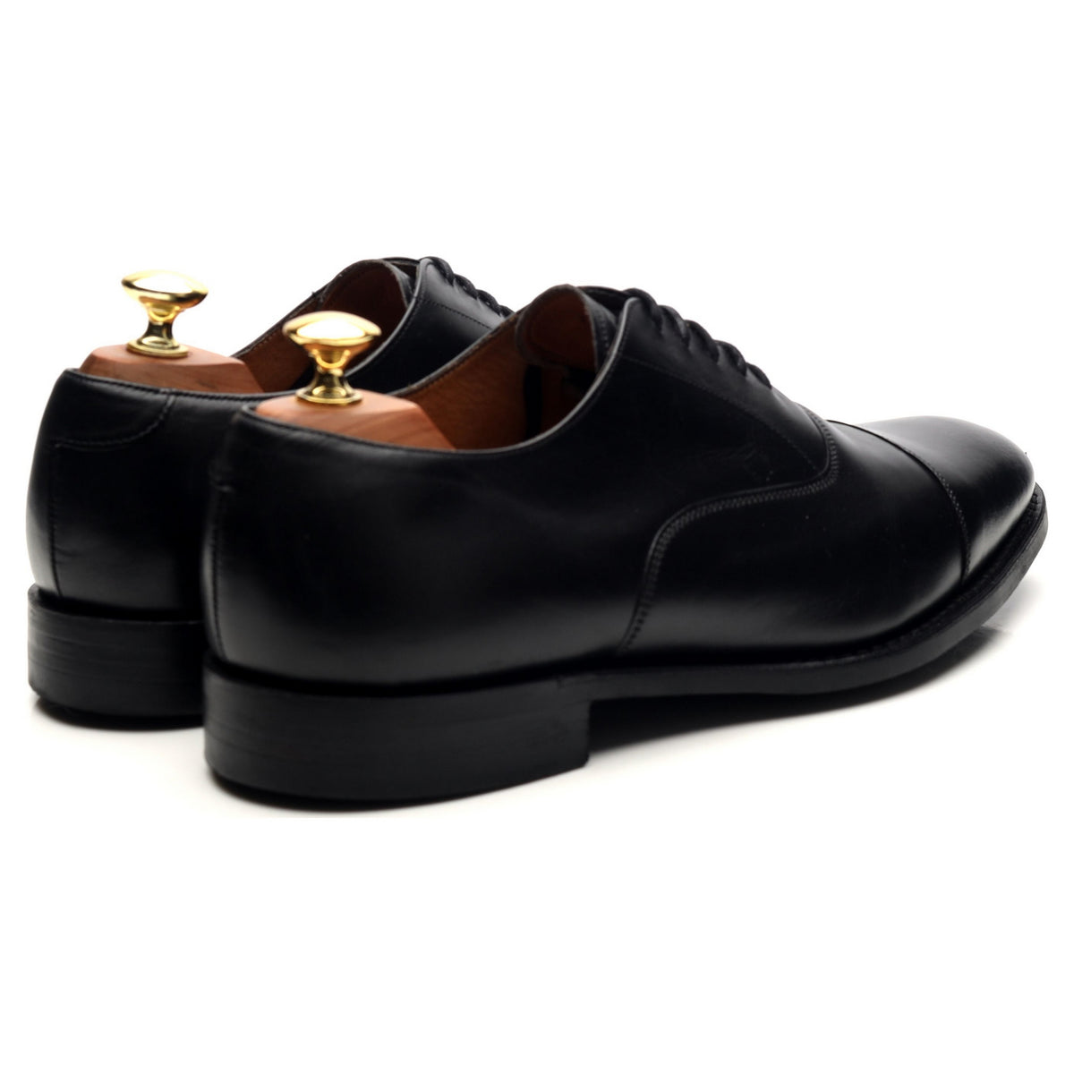 &#39;Lime&#39; Black Leather Oxford UK 8 G