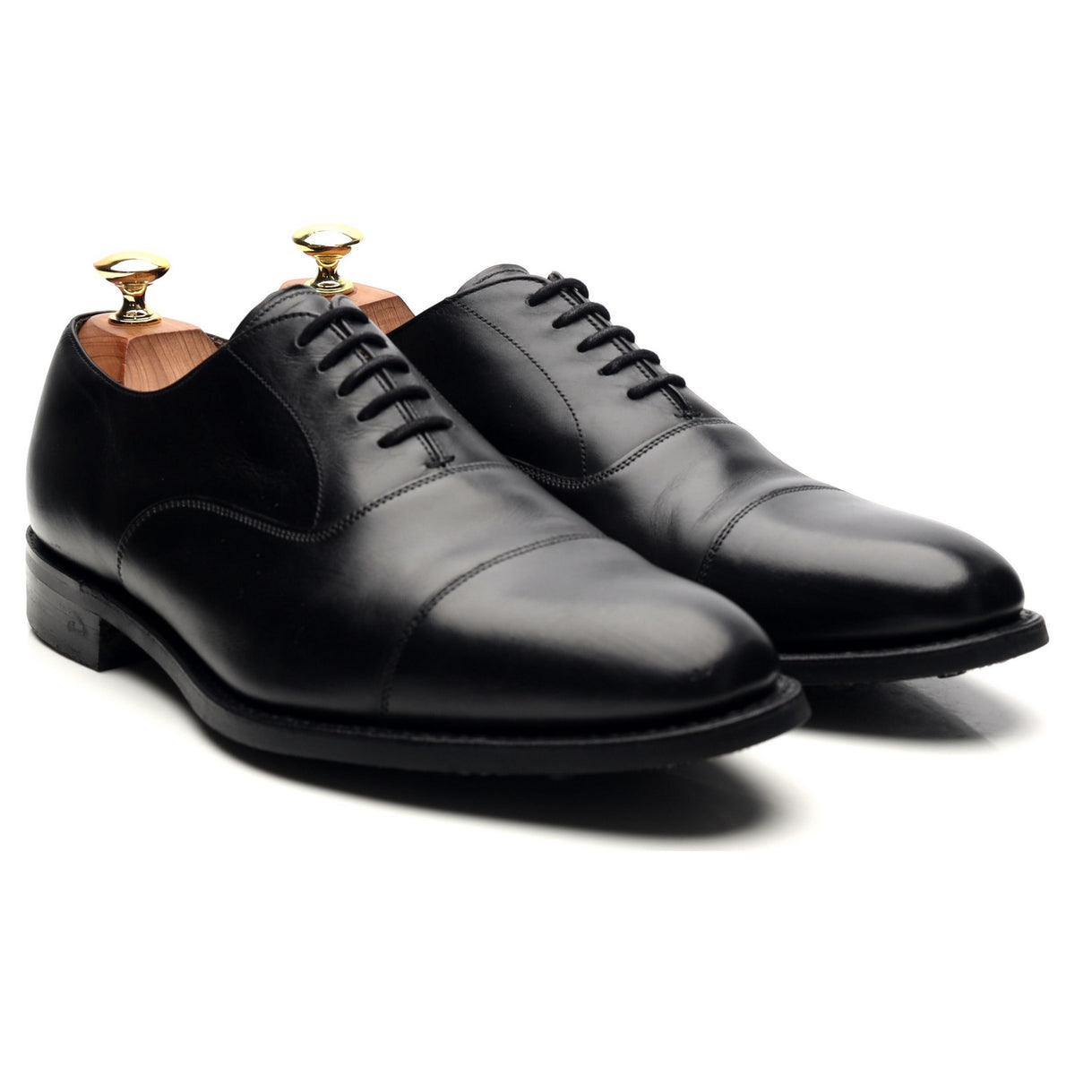 &#39;Lime&#39; Black Leather Oxford UK 8 G