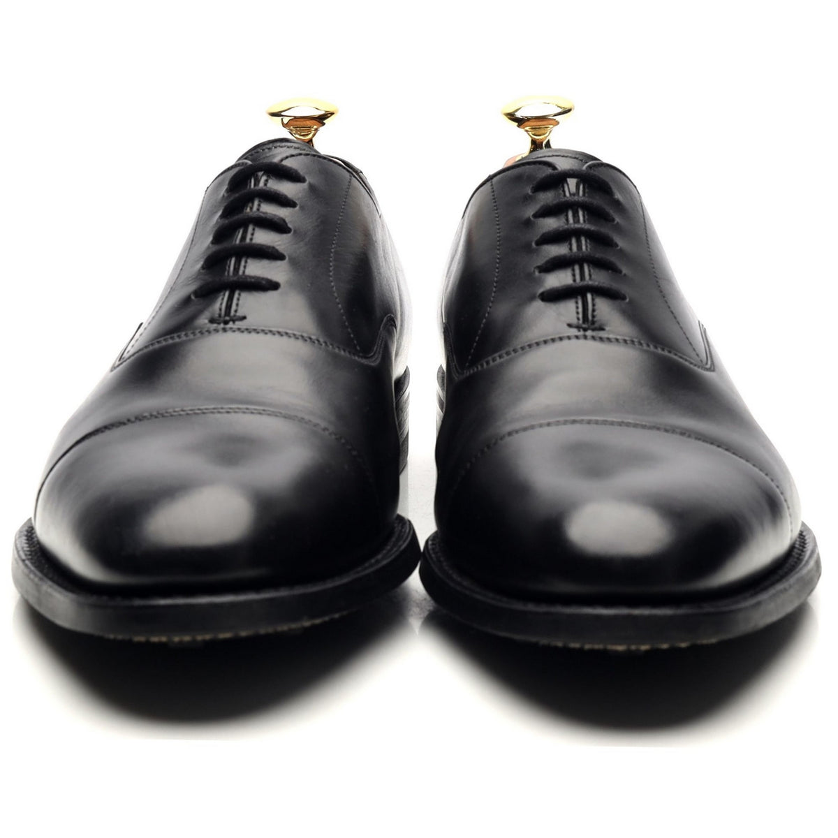 &#39;Lime&#39; Black Leather Oxford UK 8 G