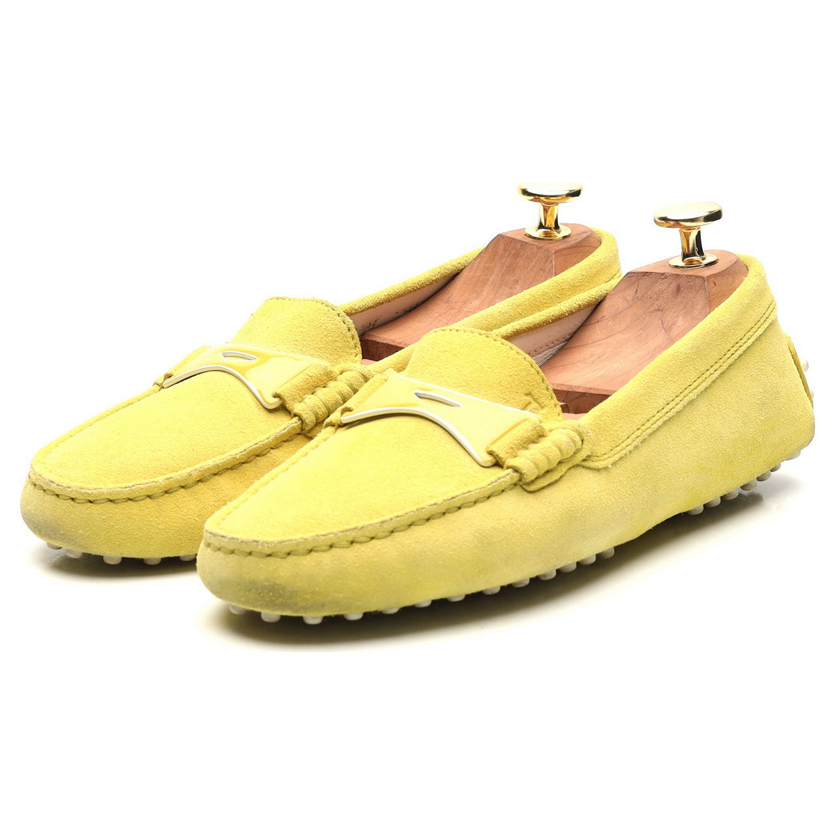 Women&#39;s Yellow Suede Driving Loafers UK 3 EU 36