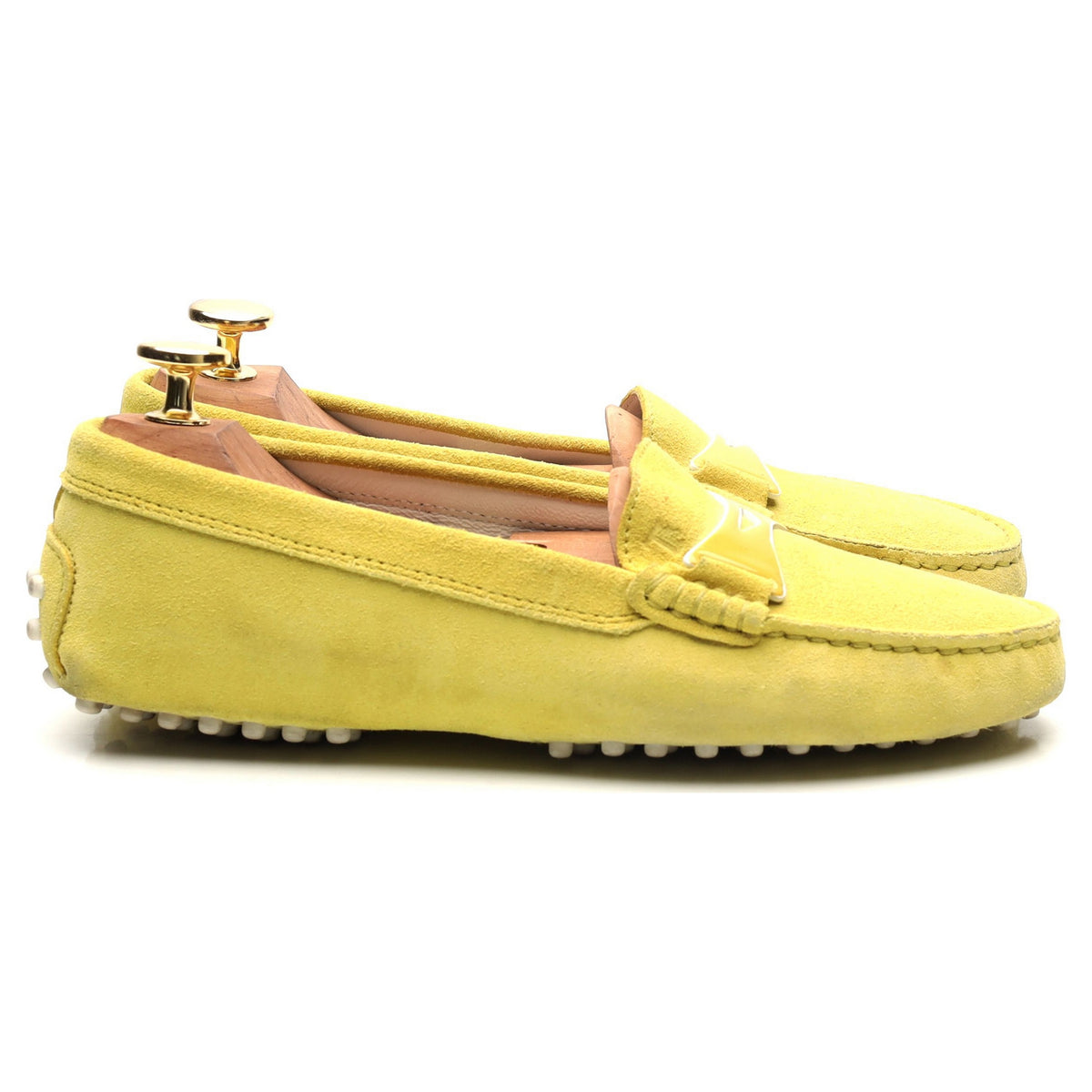 Women&#39;s Yellow Suede Driving Loafers UK 3 EU 36