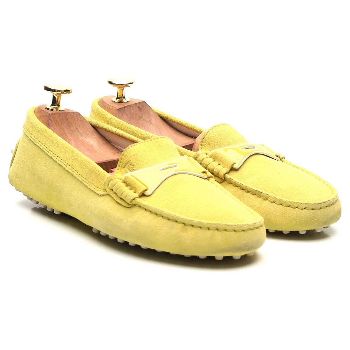 Women&#39;s Yellow Suede Driving Loafers UK 3 EU 36