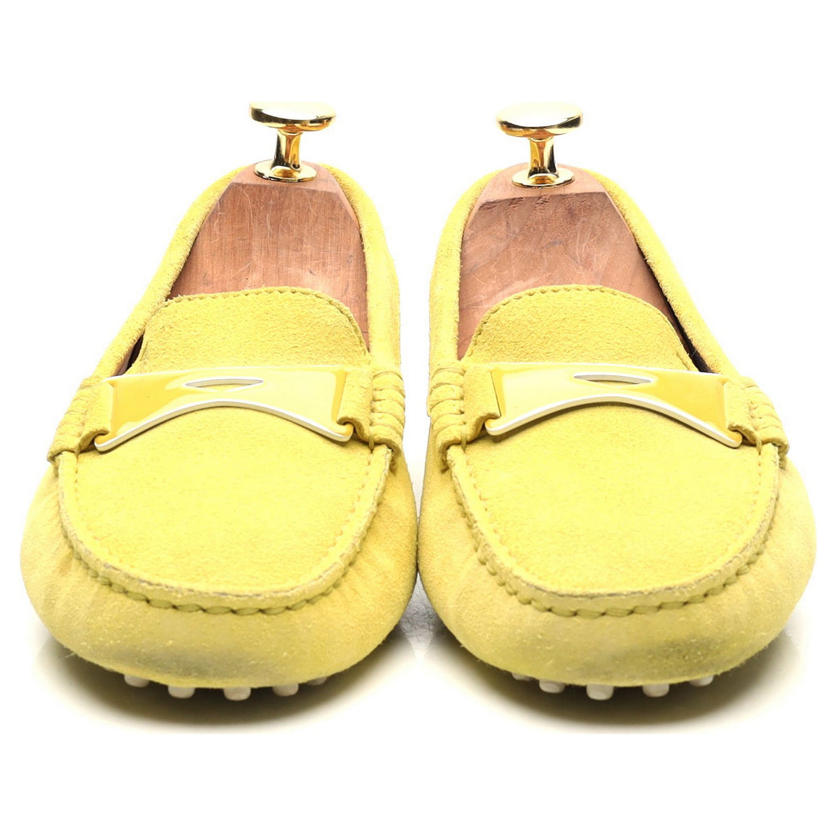 Women&#39;s Yellow Suede Driving Loafers UK 3 EU 36