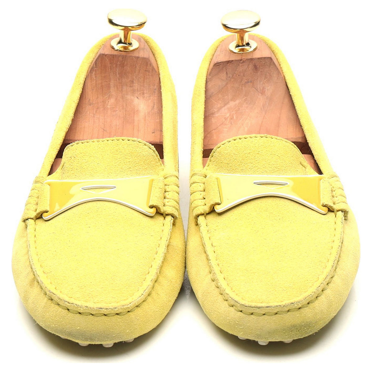 Women&#39;s Yellow Suede Driving Loafers UK 3 EU 36