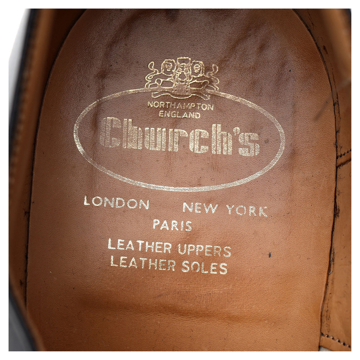 Black Leather Oxford UK 10.5 F