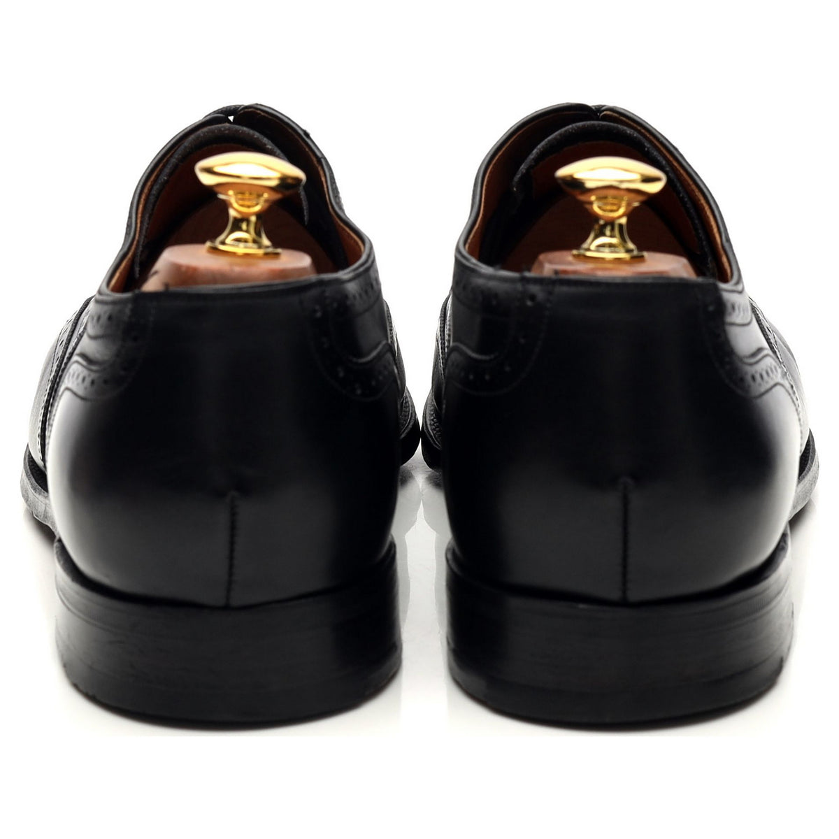 Black Leather Oxford Brogues UK 9.5 G