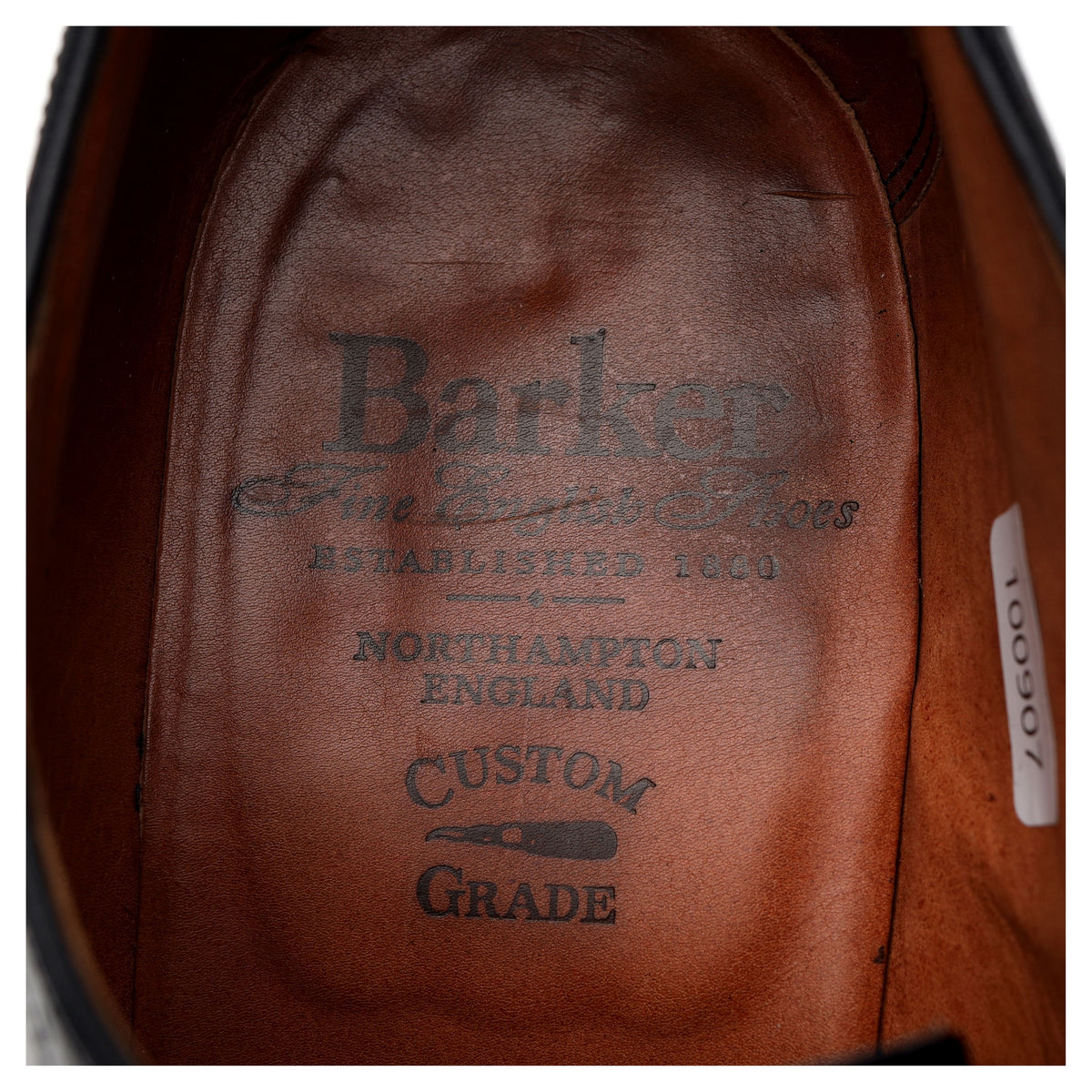 Black Leather Oxford Brogues UK 9.5 G