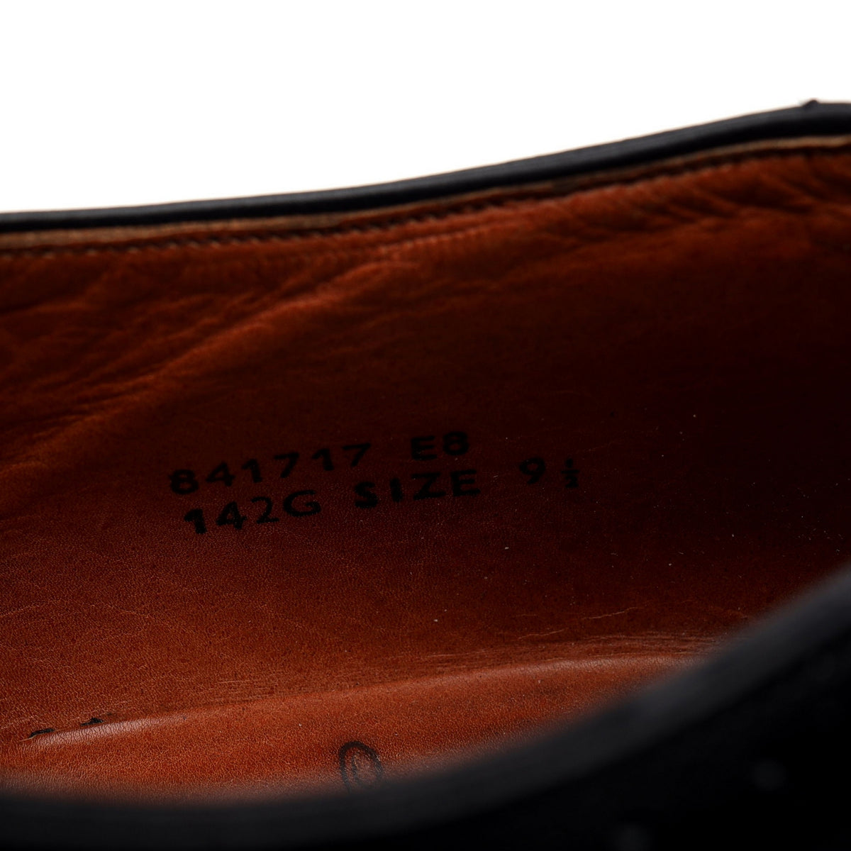 Black Leather Oxford Brogues UK 9.5 G