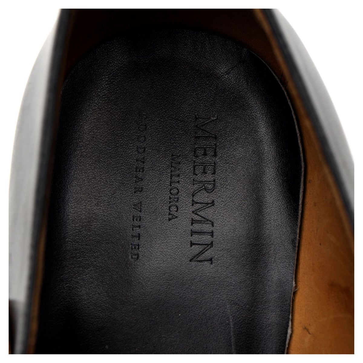 &#39;101541&#39; Black Leather Double Monk Strap UK 8.5 E
