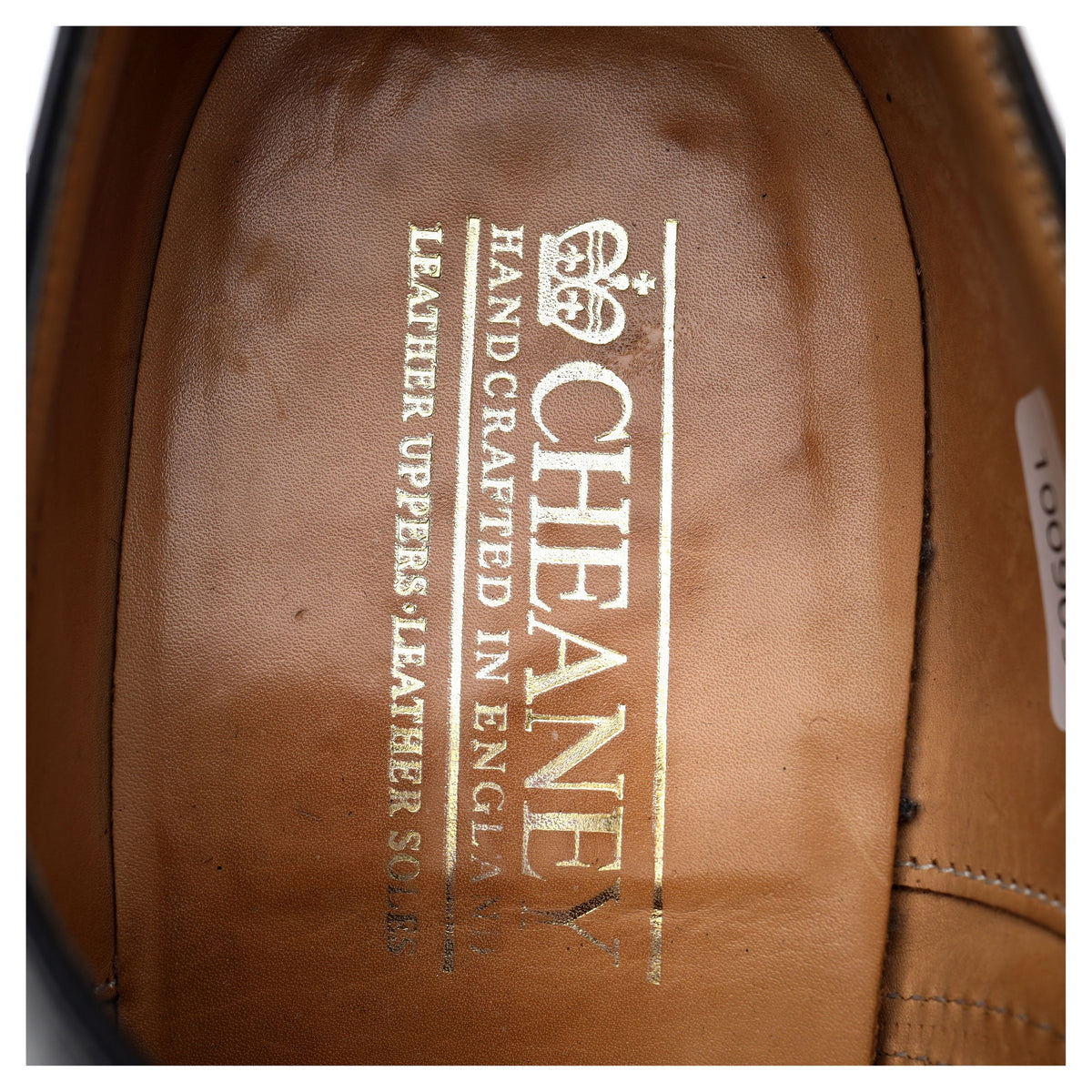&#39;Chesham&#39; Black Leather Oxford Brogues UK 8 F