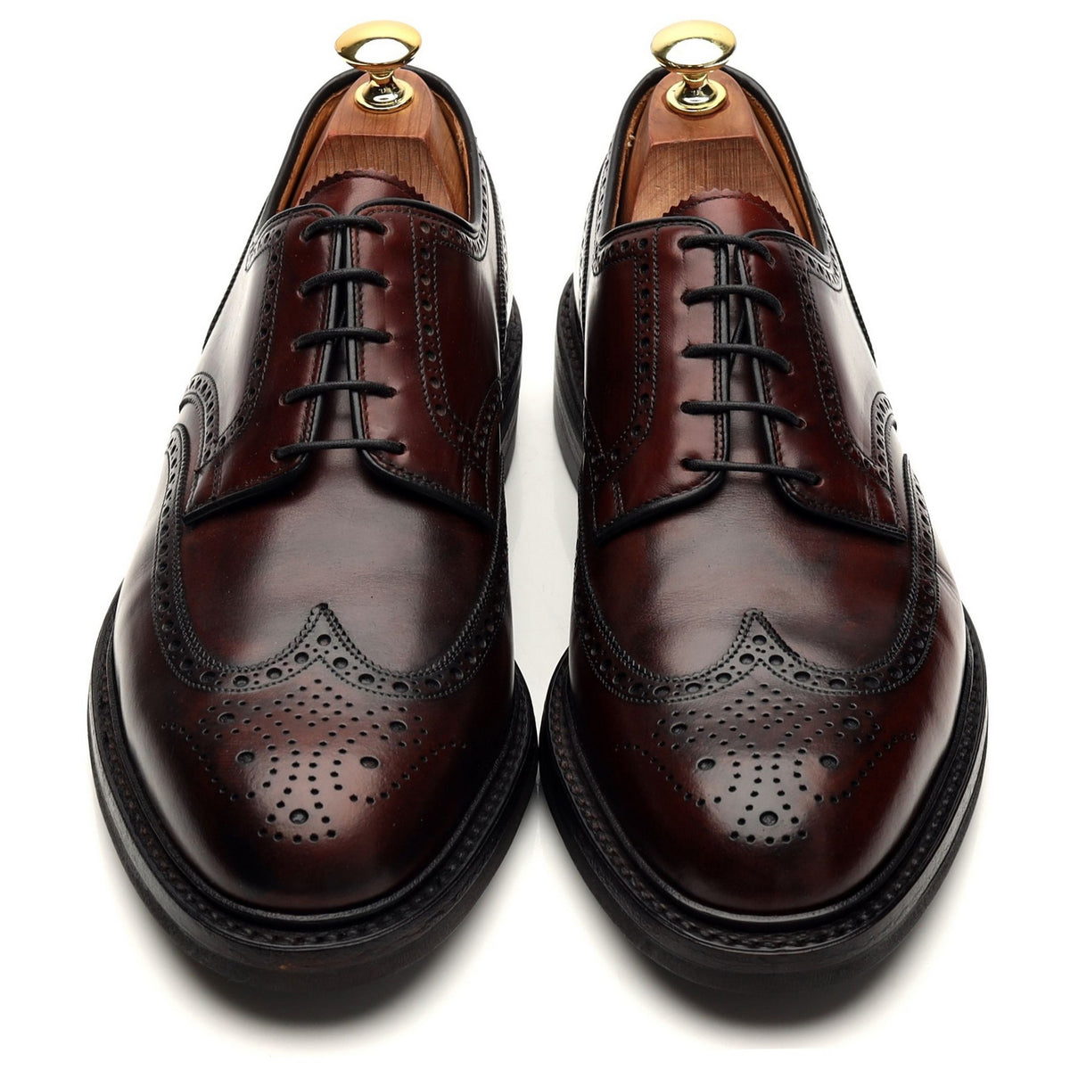 &#39;Pembroke&#39; Burgundy Leather Derby Brogues UK 8.5 E
