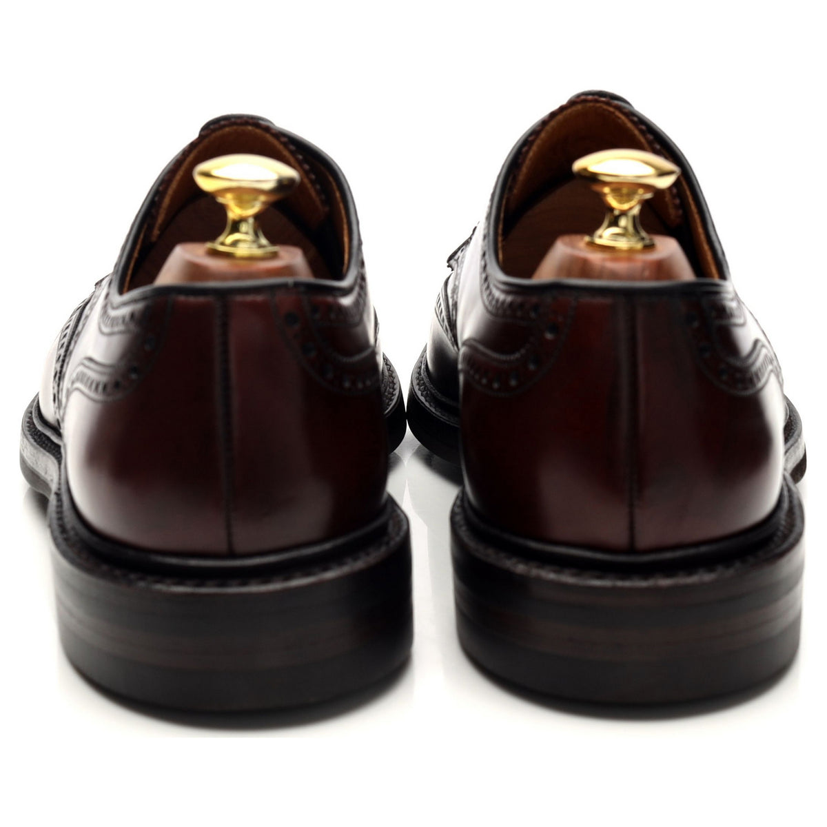 &#39;Pembroke&#39; Burgundy Leather Derby Brogues UK 8.5 E