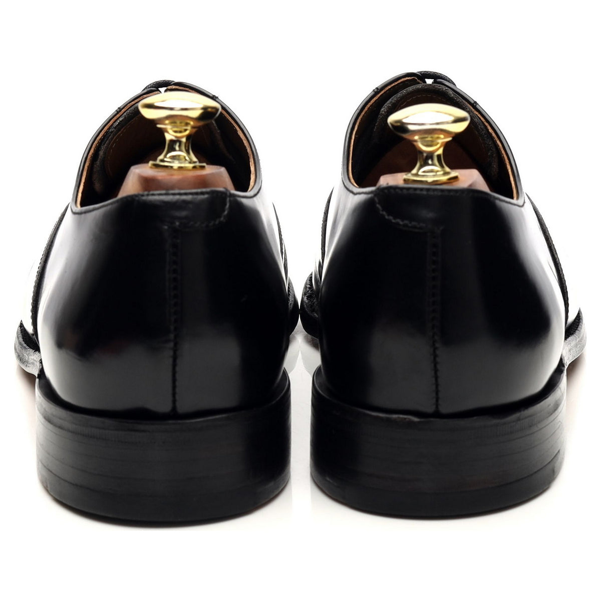 Russell &amp; Bromley Black Leather Oxford UK 8.5 E