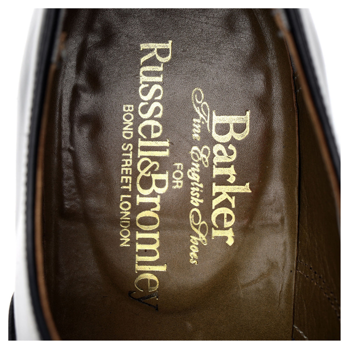 Russell &amp; Bromley Black Leather Oxford UK 8.5 E