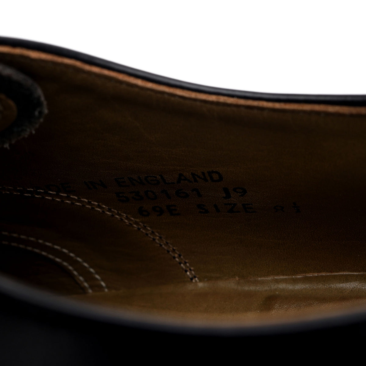 Russell &amp; Bromley Black Leather Oxford UK 8.5 E