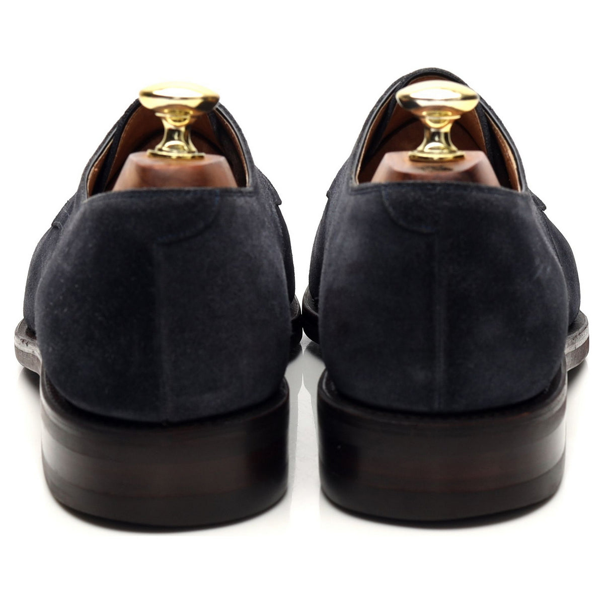 &#39;955&#39; Navy Blue Suede Derby UK 7.5 EE