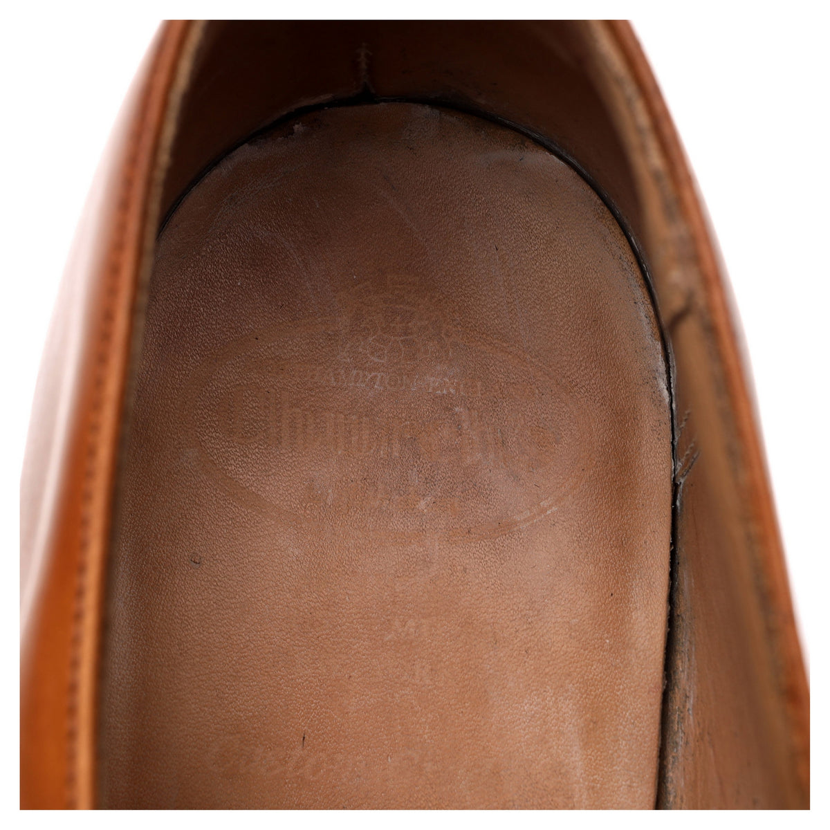 &#39;Sydney&#39; Tan Brown Leather Monk Strap UK 10.5 G