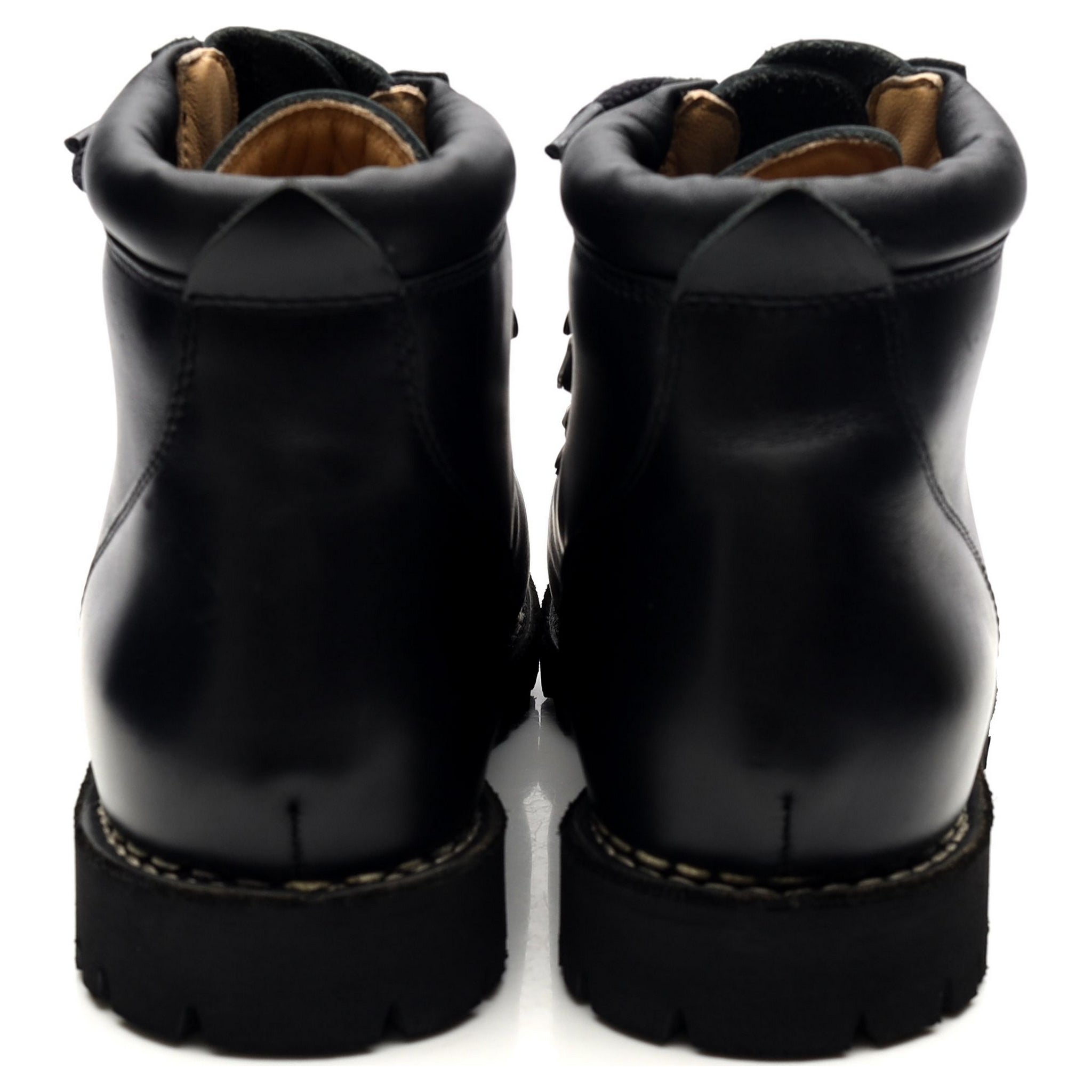 Avoriaz' Black Leather Hiker Boots UK 10 - Abbot's Shoes
