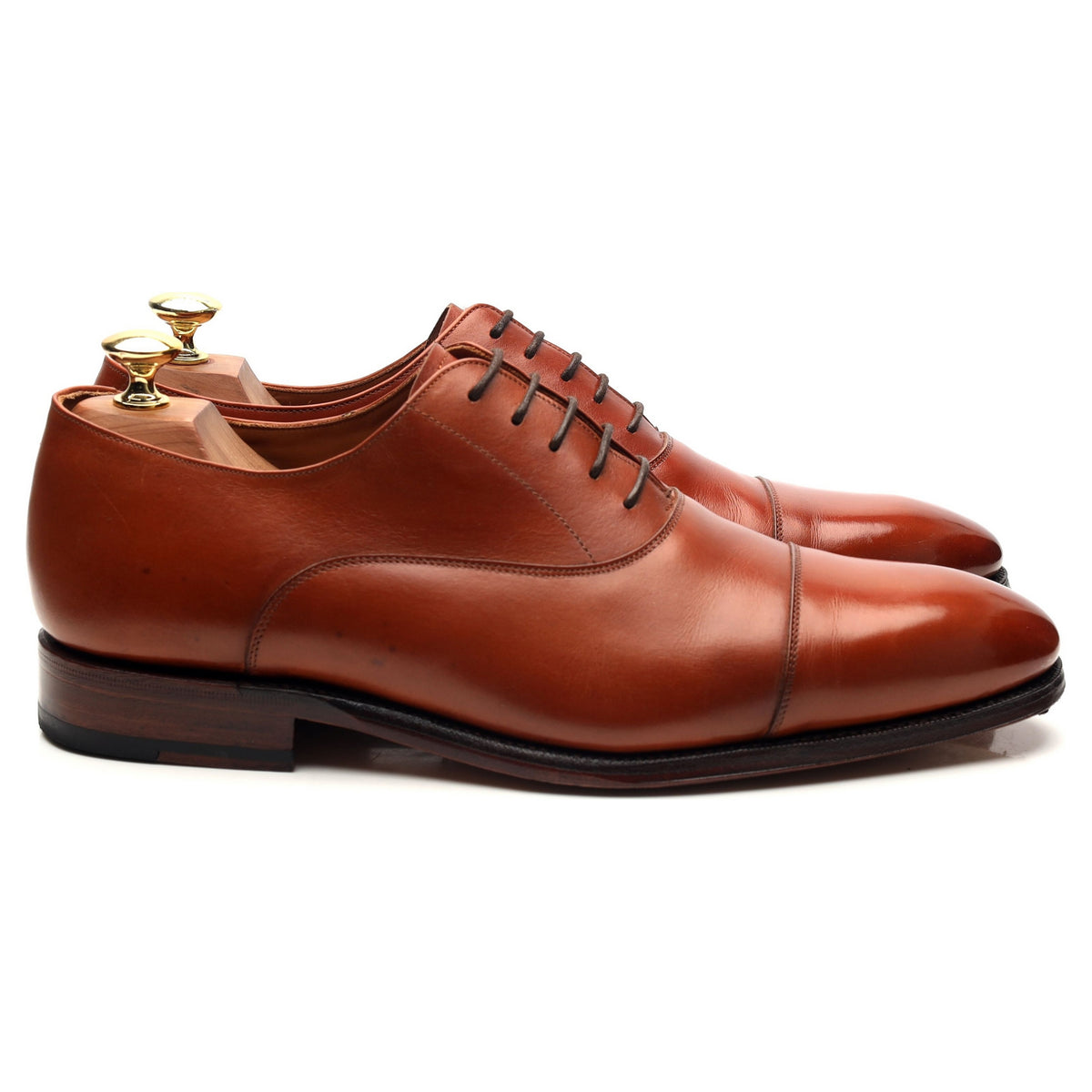 &#39;101534&#39; Tan Brown Leather Oxford UK 8.5 E