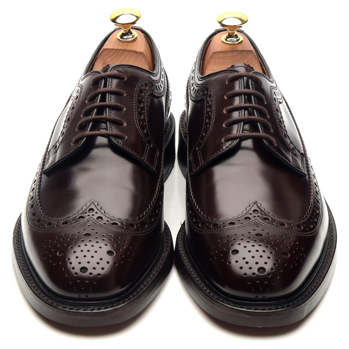 &#39;Royal Brogue&#39; Burgundy Leather Derby Brogues UK 6 F