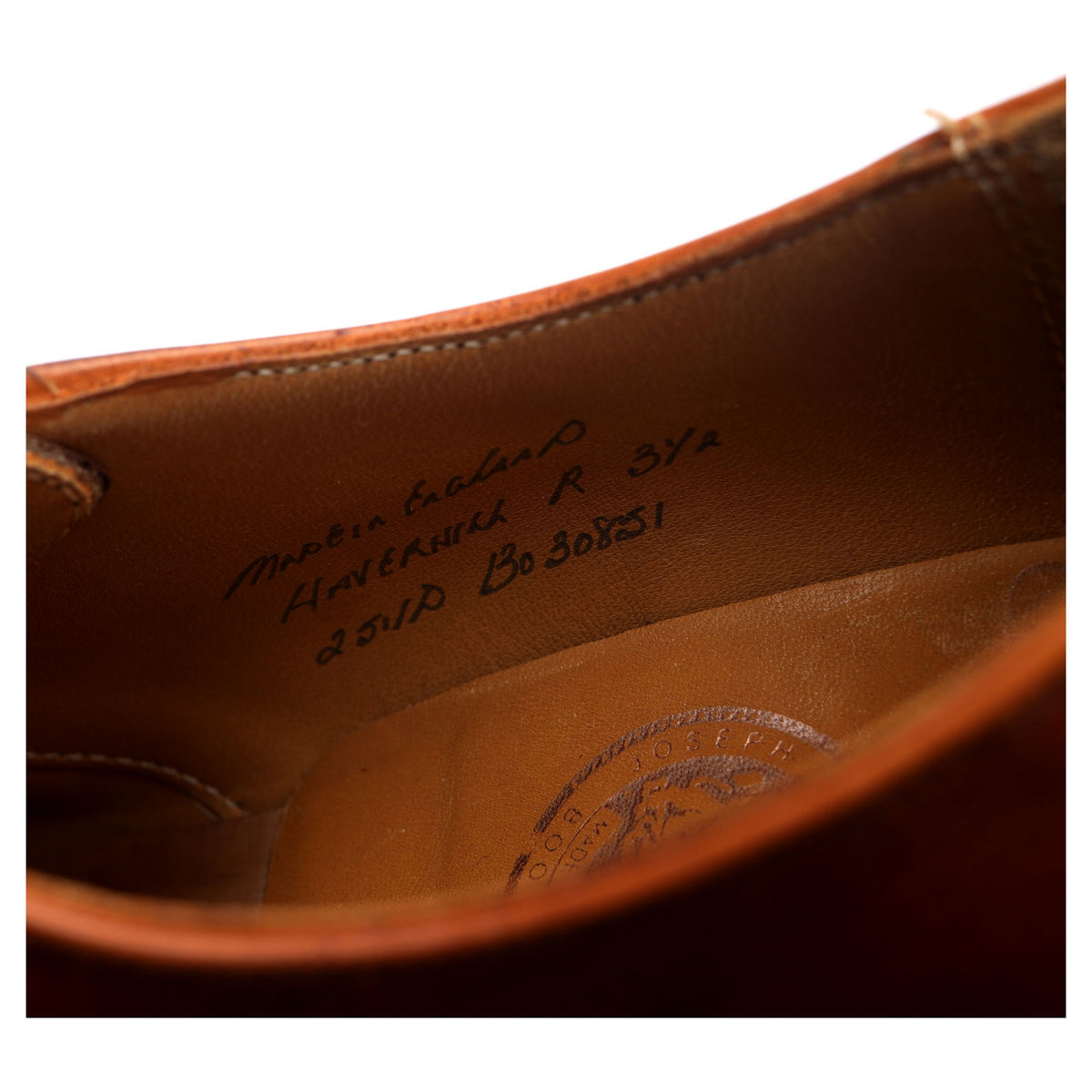 Women&#39;s &#39;Haverhill&#39; Tan Brown Leather Derby UK 3.5 D