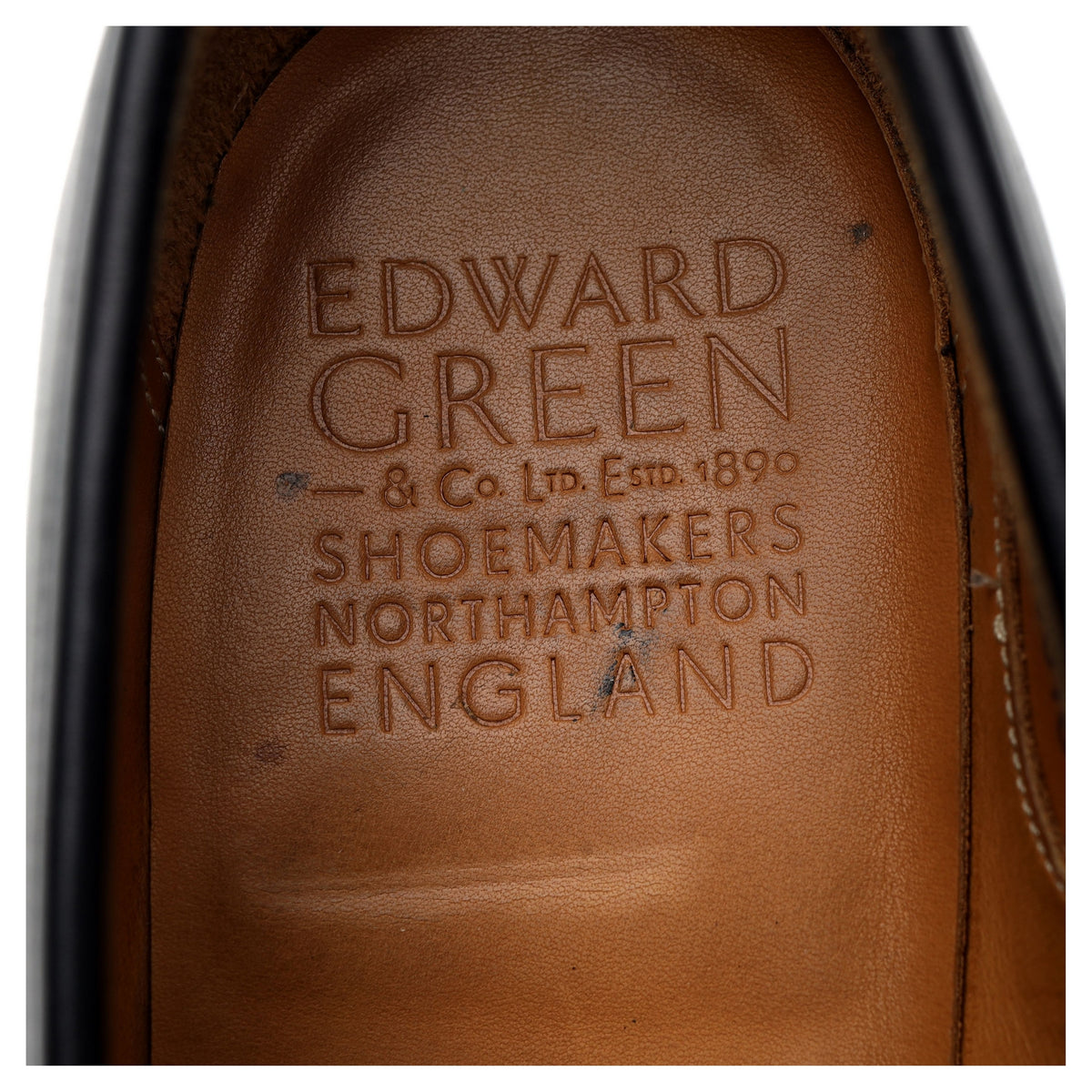 &#39;Piccadilly&#39; Black Leather Penny Loafers UK 6 E