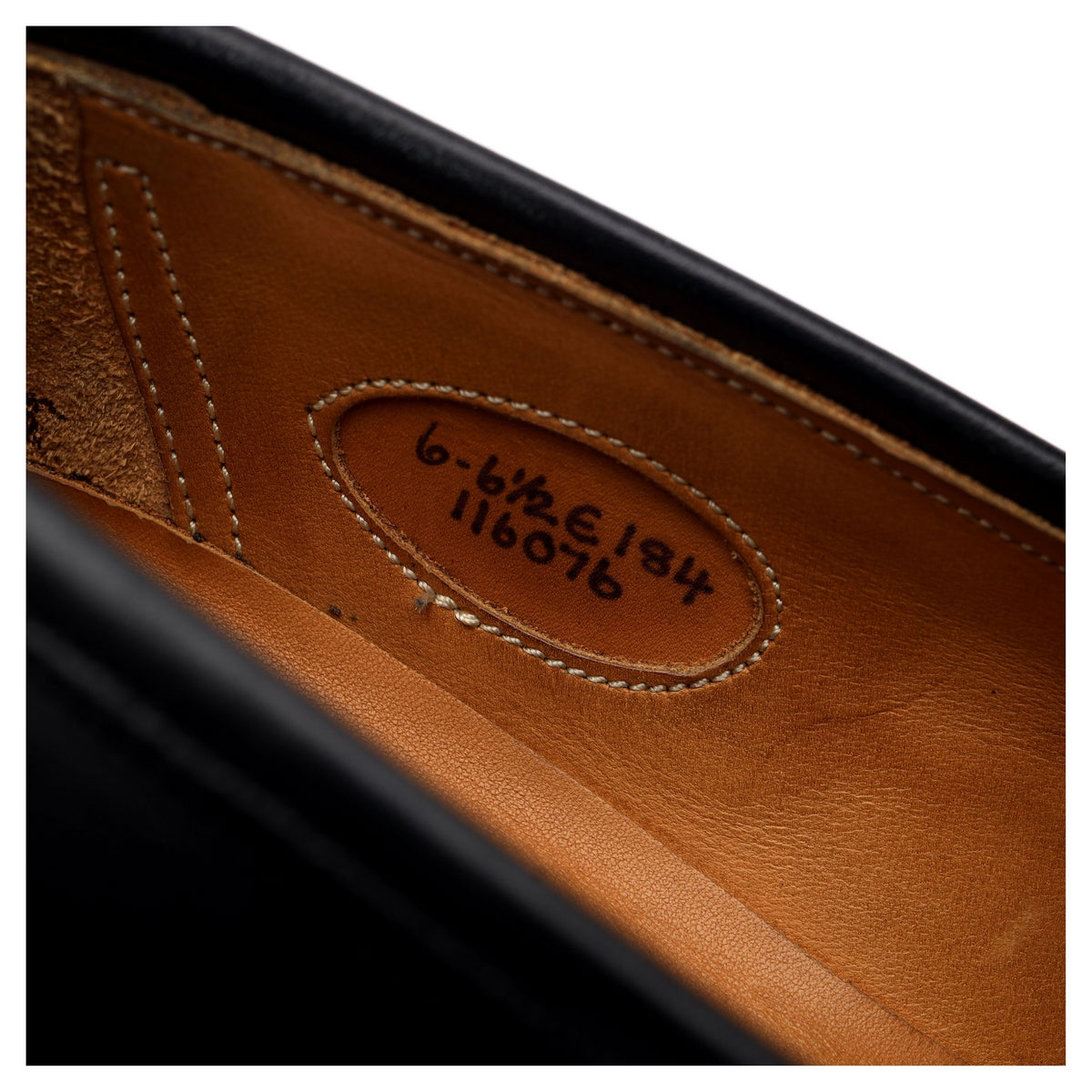 &#39;Piccadilly&#39; Black Leather Penny Loafers UK 6 E
