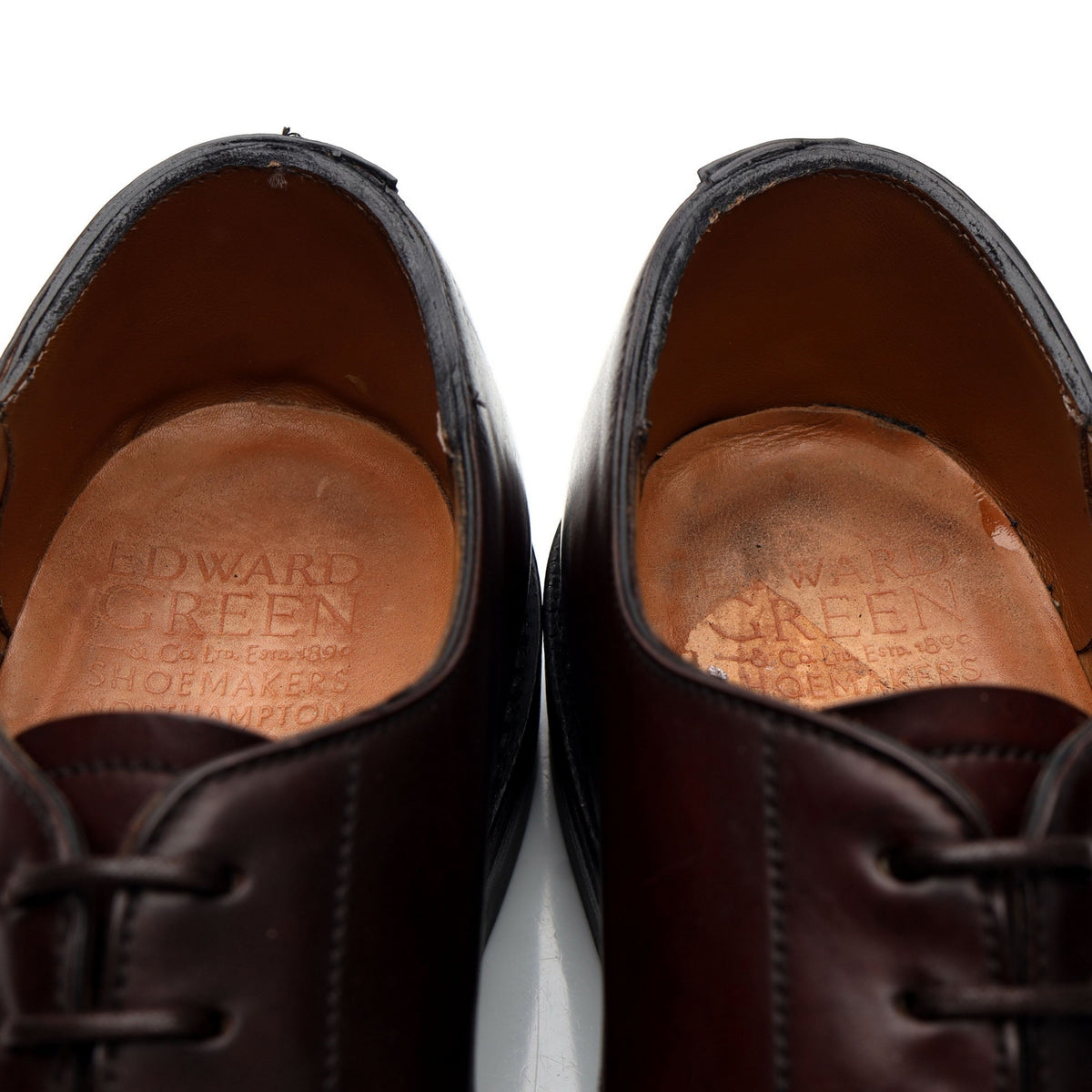 &#39;Windermere&#39; Burgundy Cordovan Leather Derby UK 8 E