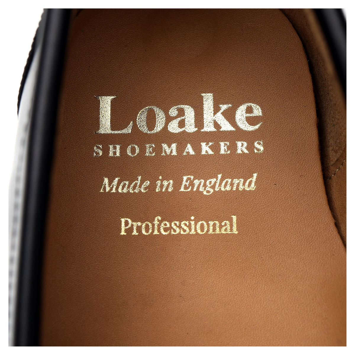 &#39;Imperial&#39; Black Leather Loafers UK 7 F