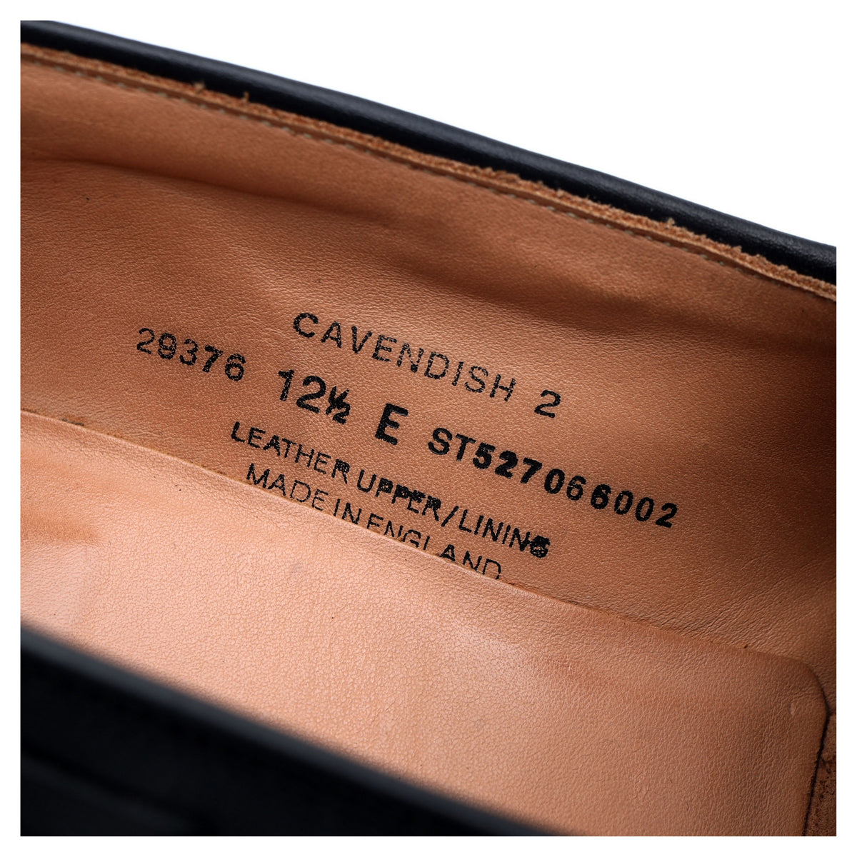 &#39;Cavendish 2&#39; Black Leather Tassel Loafers UK 12.5 E