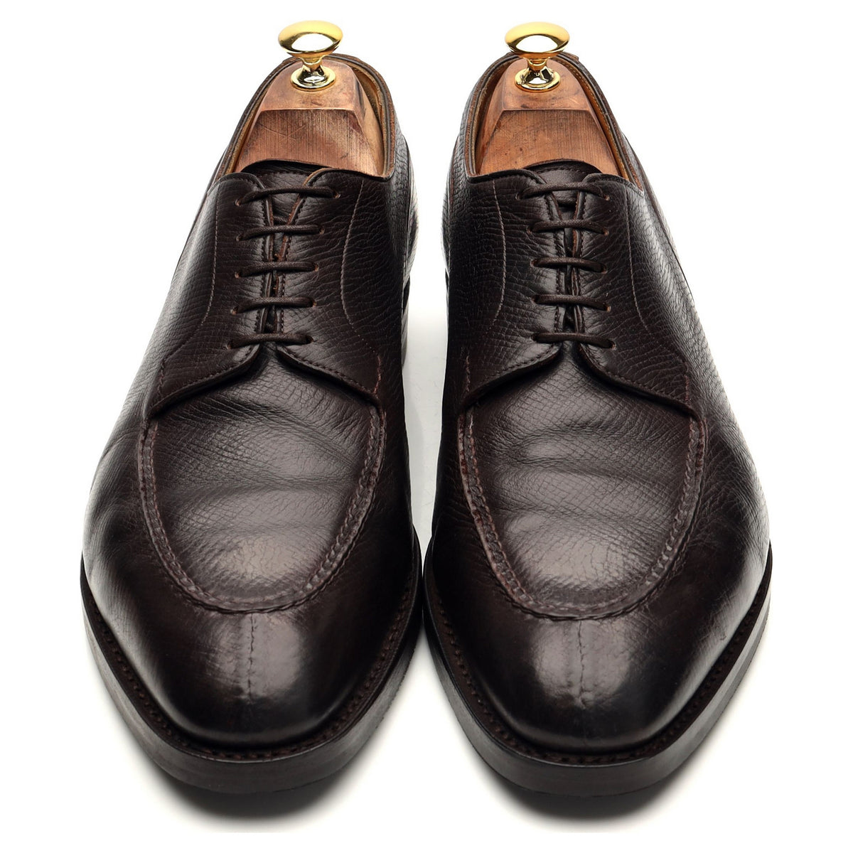 &#39;Dover&#39; Dark Brown Grain Leather Split Toe UK 11 E