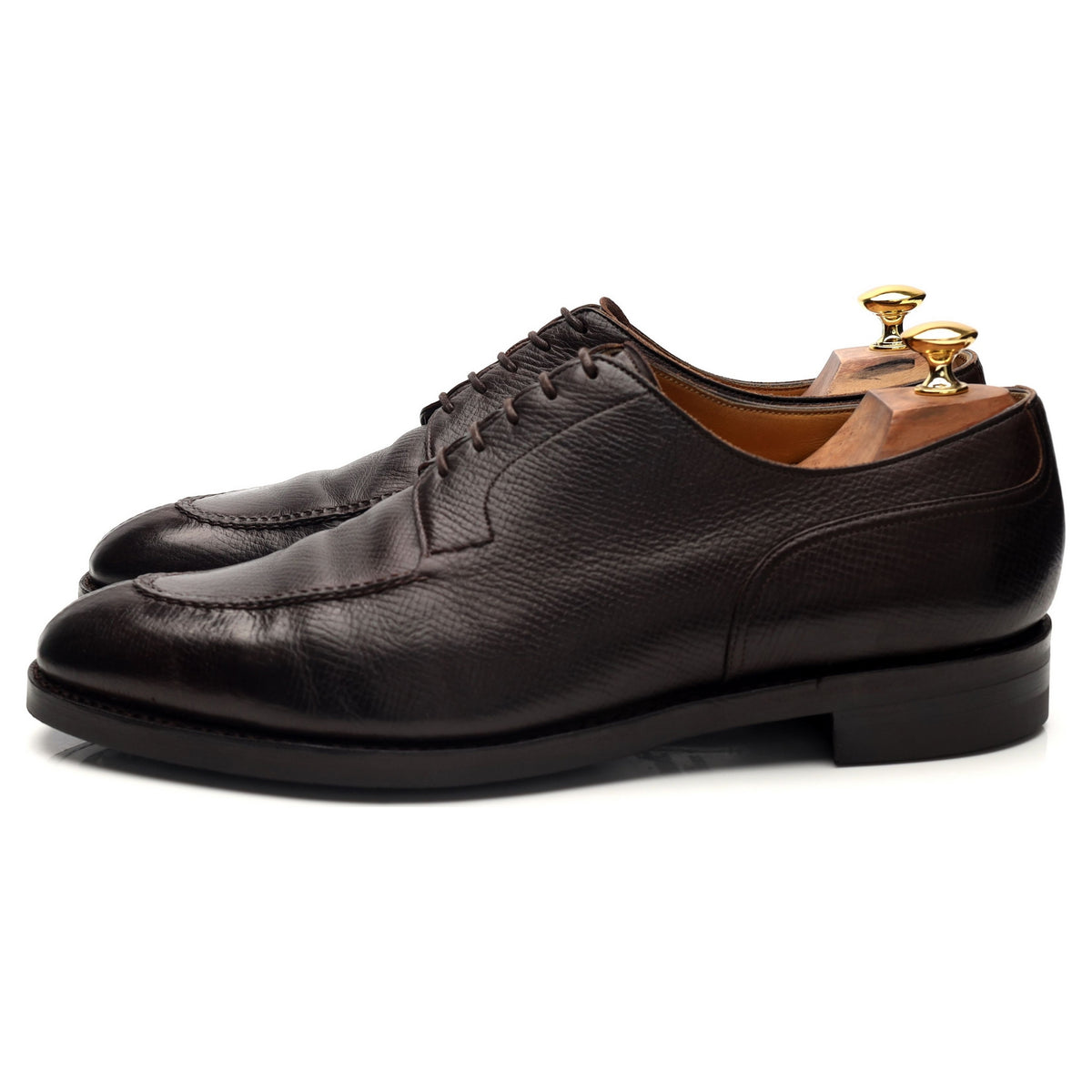 &#39;Dover&#39; Dark Brown Grain Leather Split Toe UK 11 E