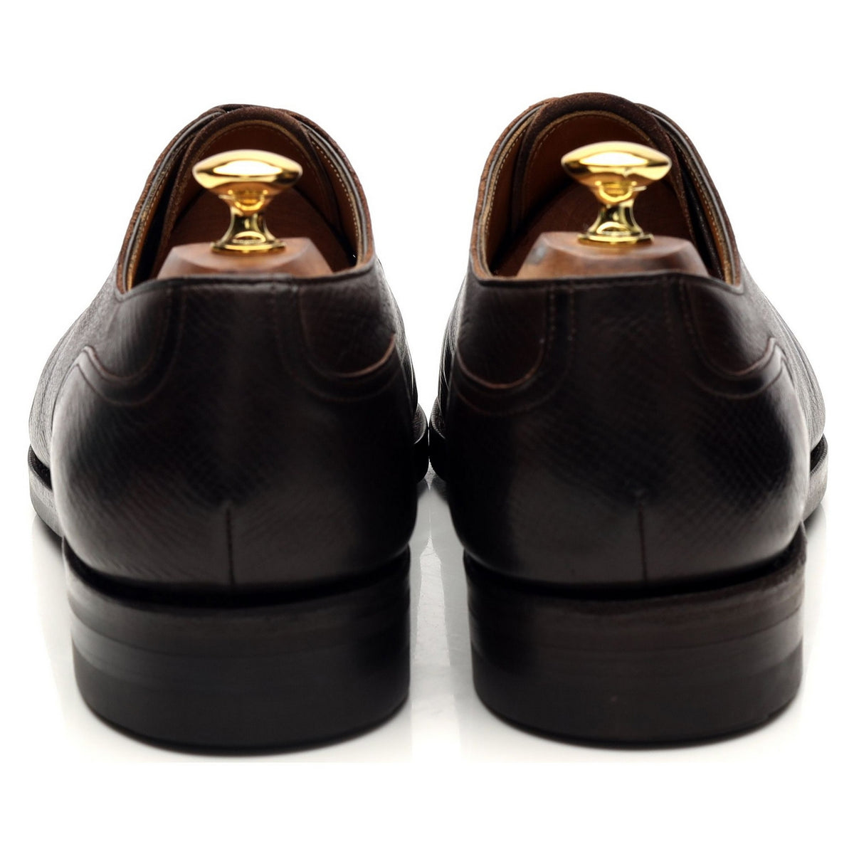 &#39;Dover&#39; Dark Brown Grain Leather Split Toe UK 11 E