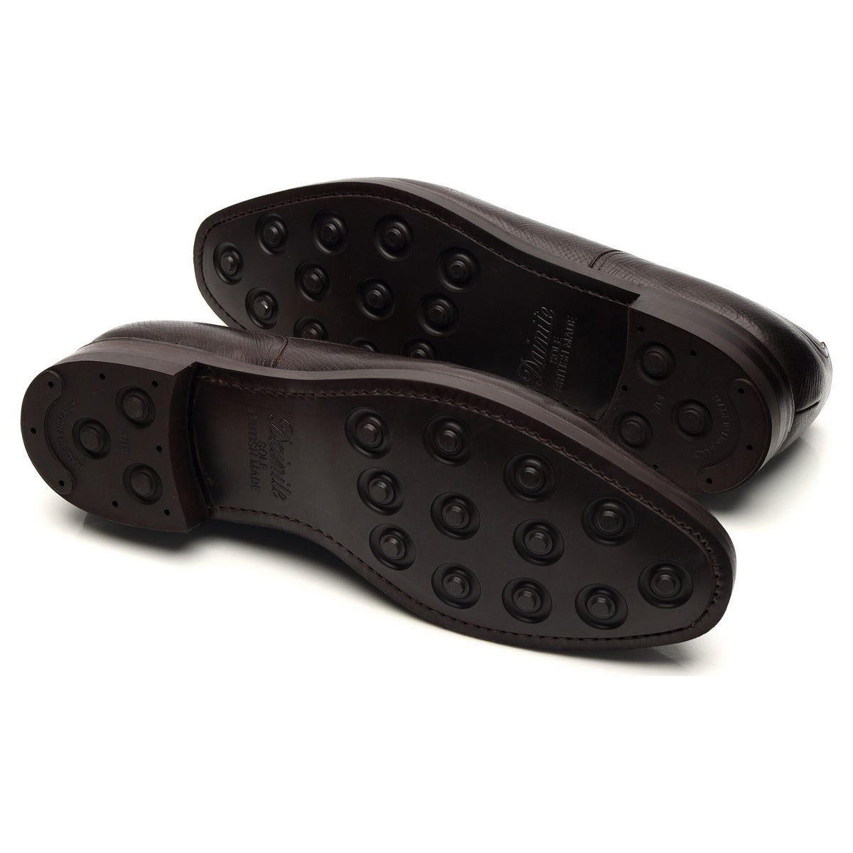 &#39;Dover&#39; Dark Brown Grain Leather Split Toe UK 11 E