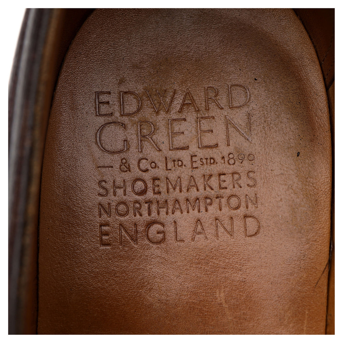 &#39;Dover&#39; Dark Brown Grain Leather Split Toe UK 11 E