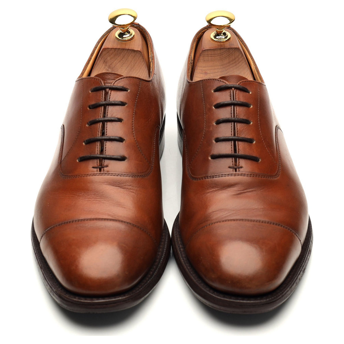 &#39;Canberra&#39; Tan Brown Leather Oxford UK 7 F