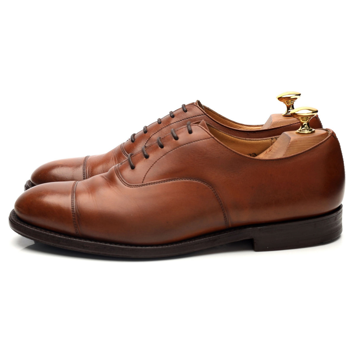 &#39;Canberra&#39; Tan Brown Leather Oxford UK 7 F