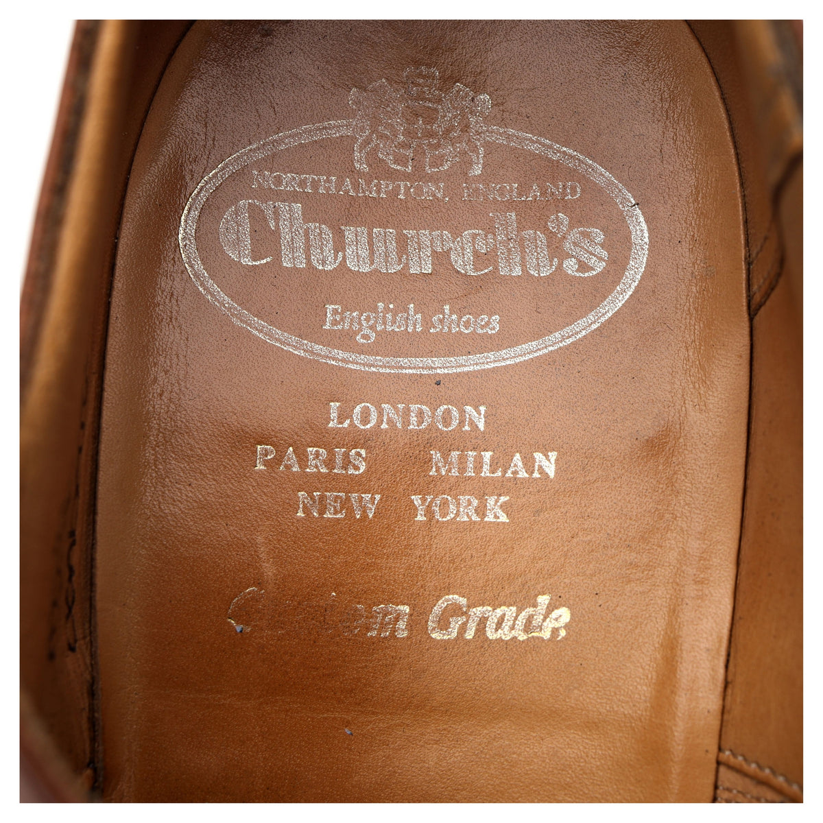 &#39;Canberra&#39; Tan Brown Leather Oxford UK 7 F