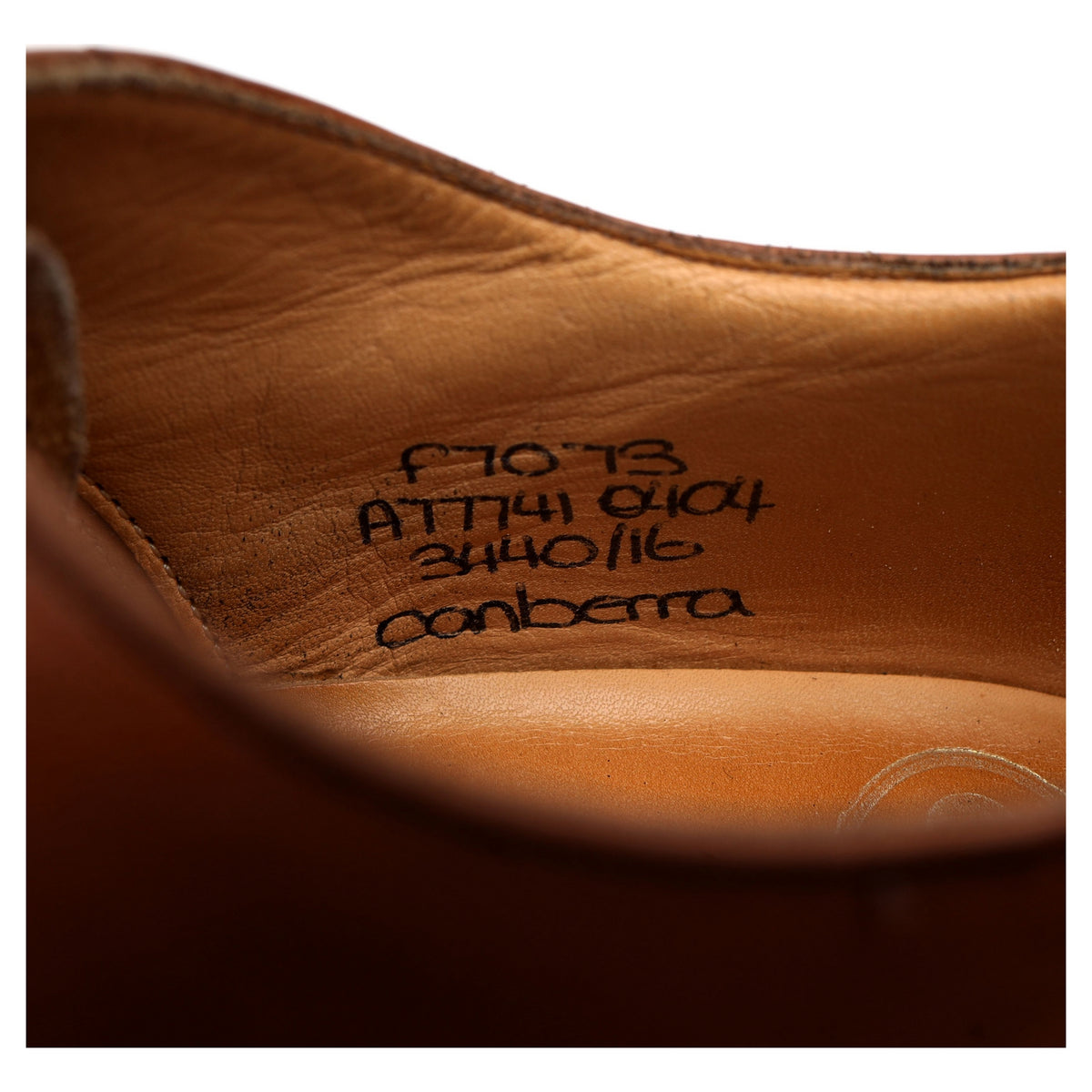&#39;Canberra&#39; Tan Brown Leather Oxford UK 7 F