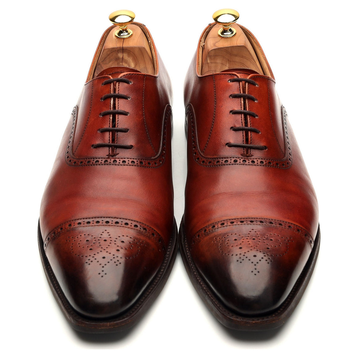&#39;Malton&#39; Tan Brown Leather Oxford UK 11 E