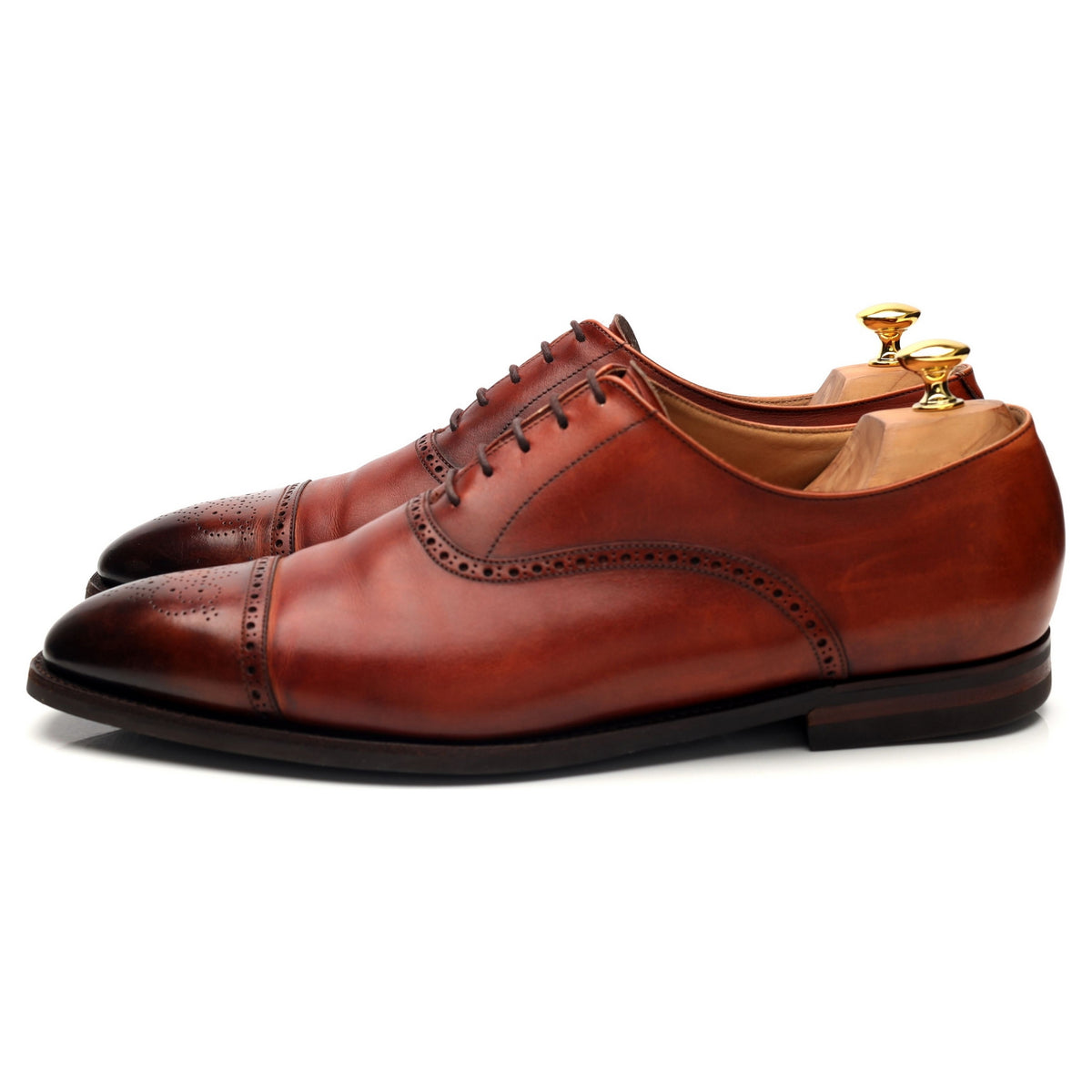 &#39;Malton&#39; Tan Brown Leather Oxford UK 11 E