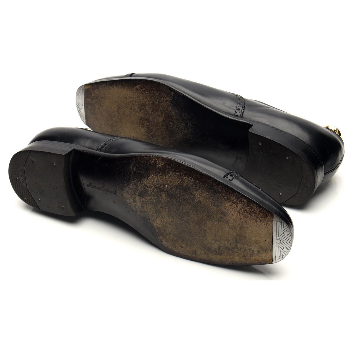 &#39;Asquith&#39; Black Leather Oxford Brogues UK 9.5 E