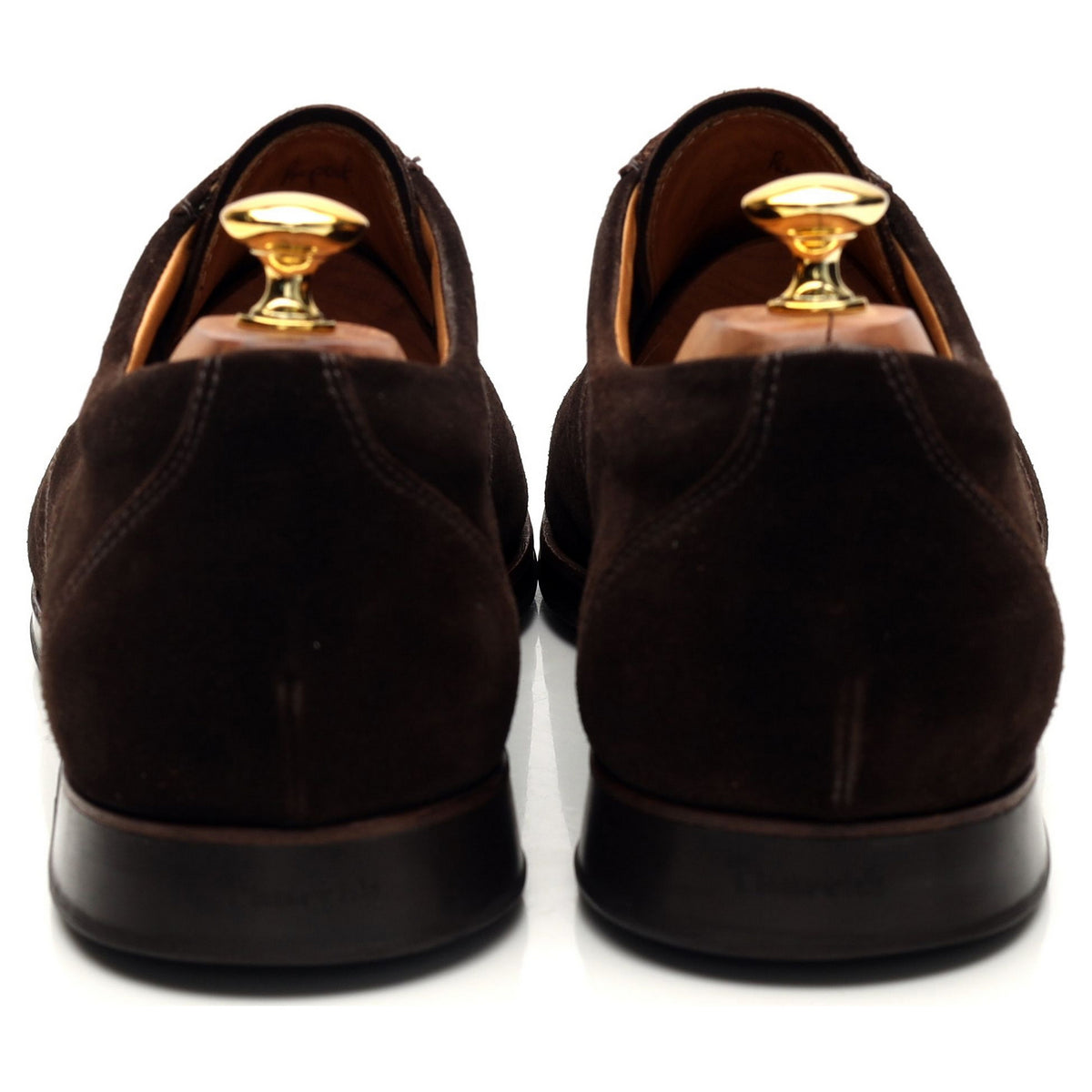 &#39;Epsom&#39; Dark Brown Suede Sneakers UK 11 F
