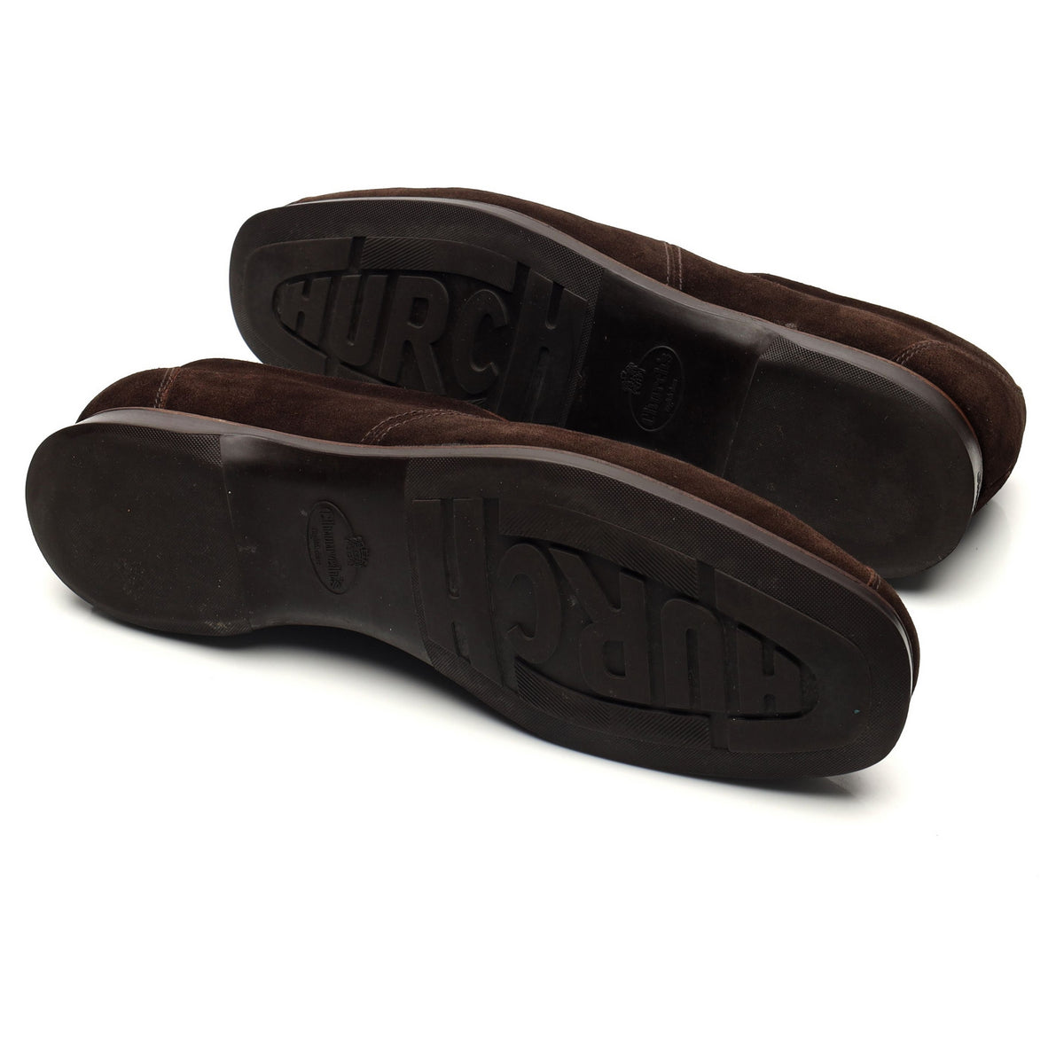 &#39;Epsom&#39; Dark Brown Suede Sneakers UK 11 F