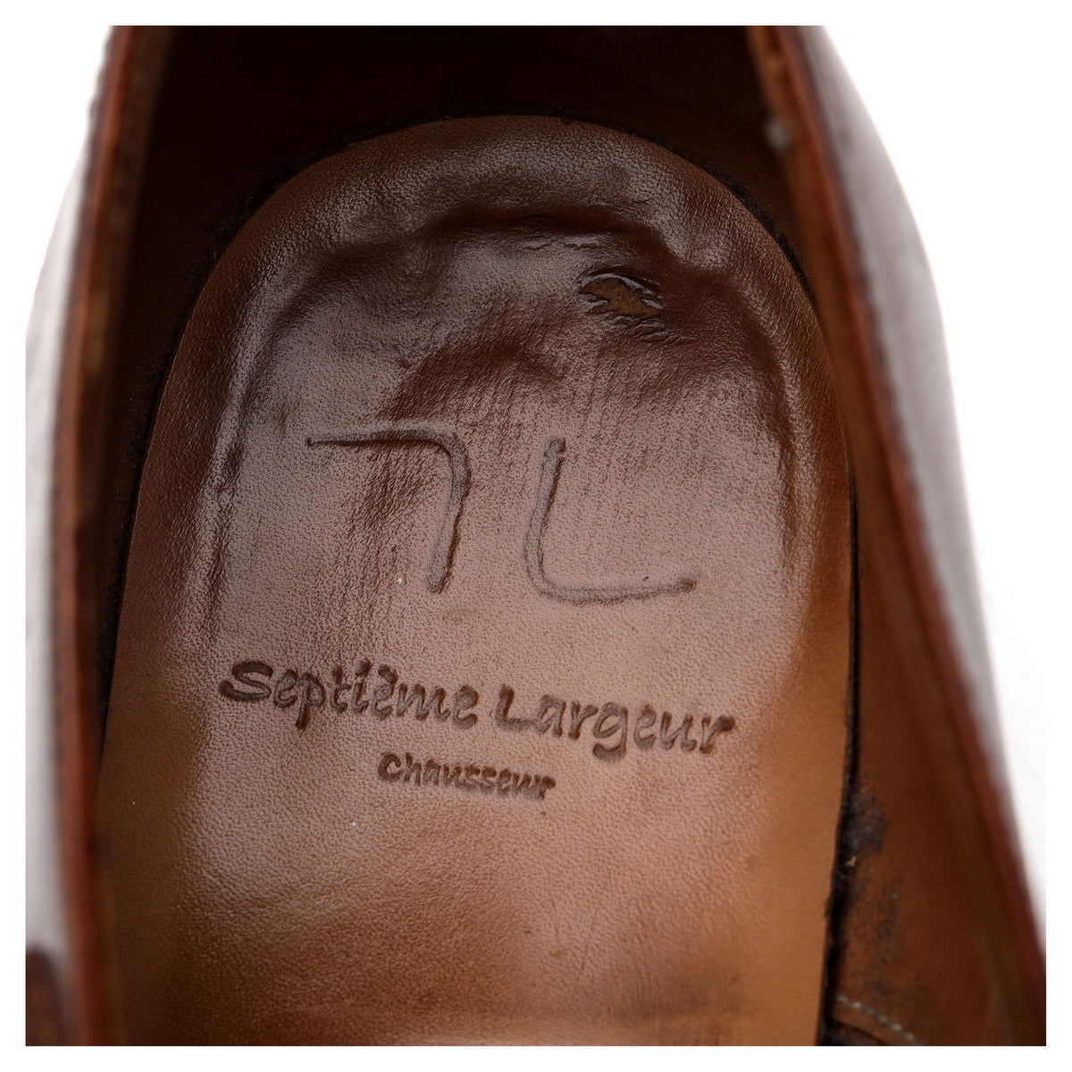 &#39;Rennan&#39; Tan Brown Patina Leather Double Monk Strap UK 8