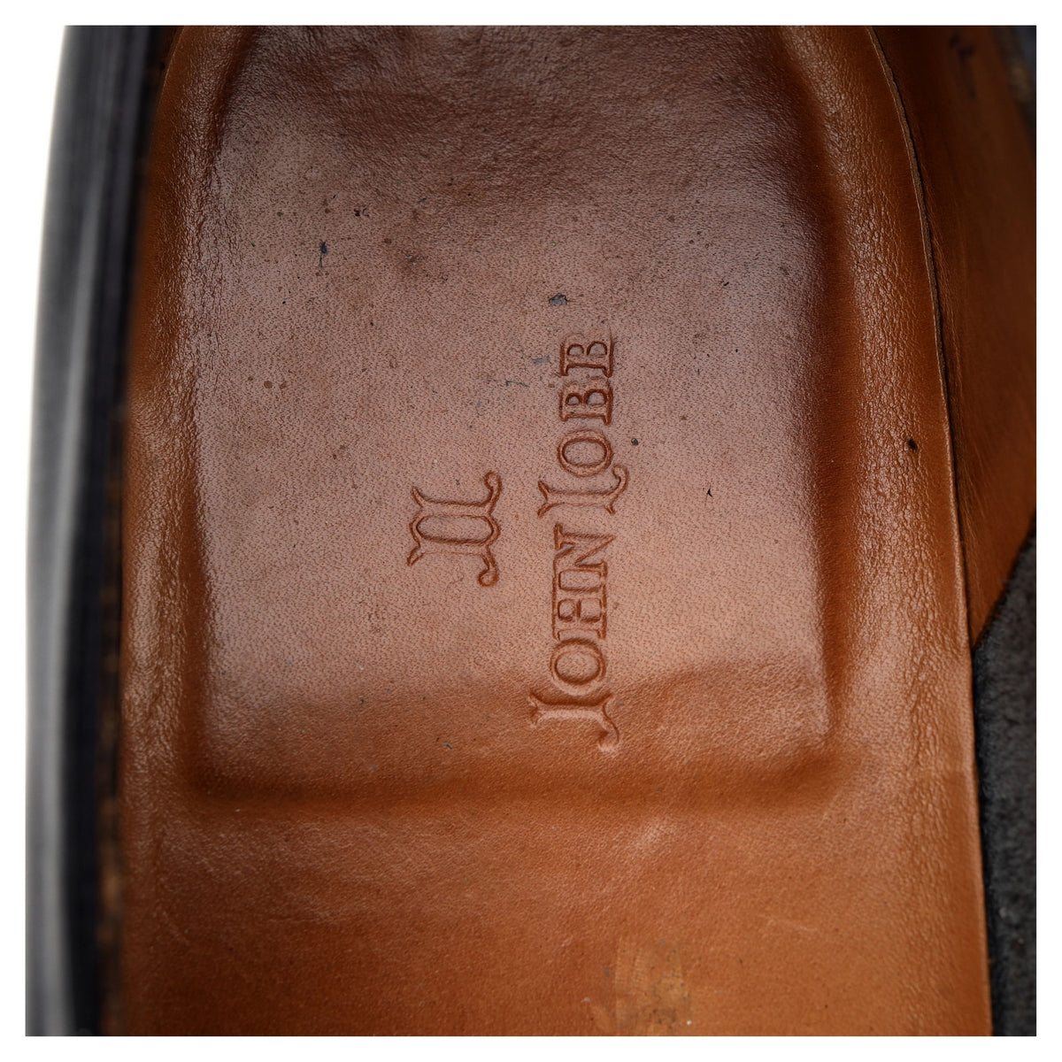 &#39;Foxton&#39; Black Leather String Loafers UK 9 E