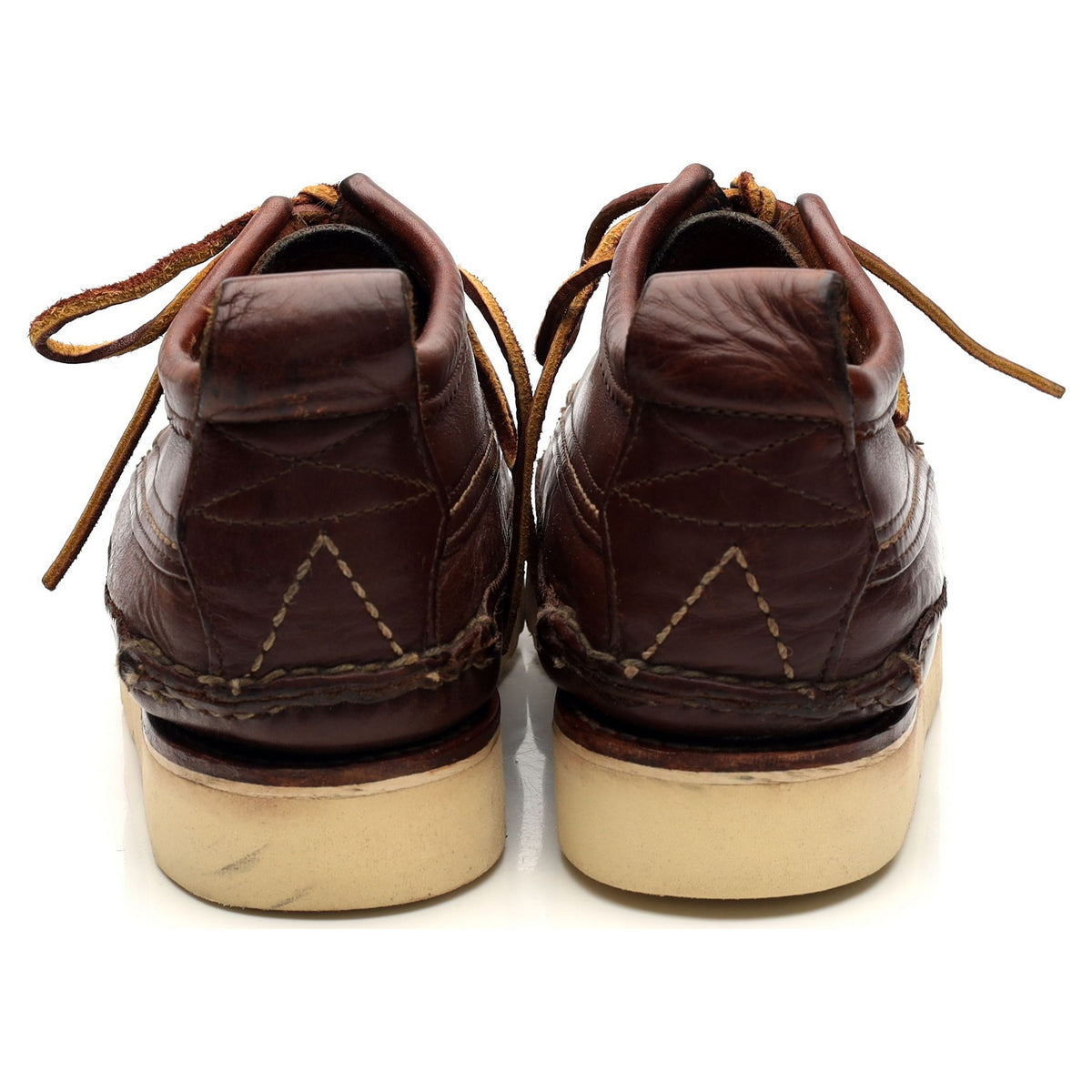 &#39;Maine Guide&#39; Brown Leather Chukka Boots UK 8