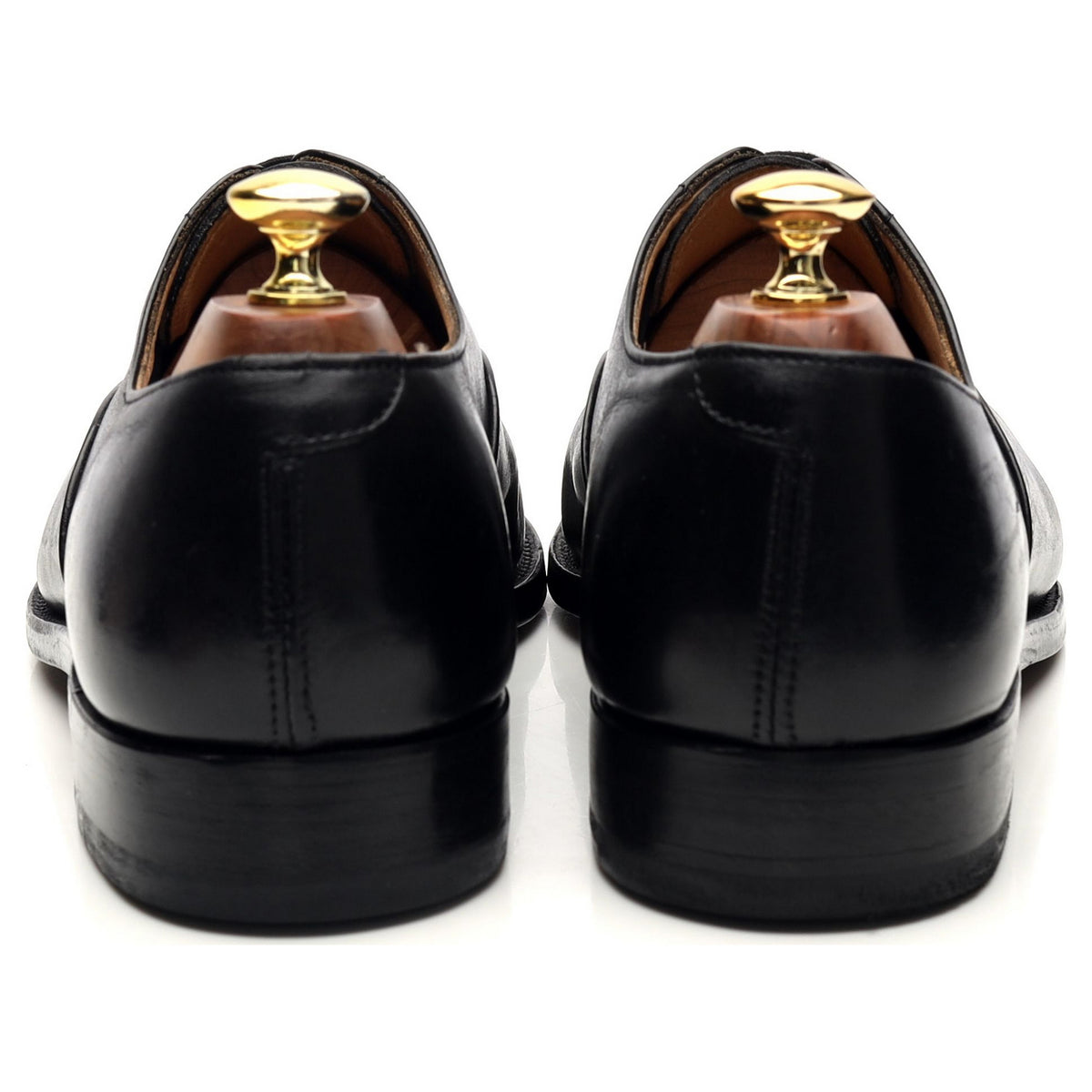 &#39;Henley&#39; Black Leather Oxford UK 8.5