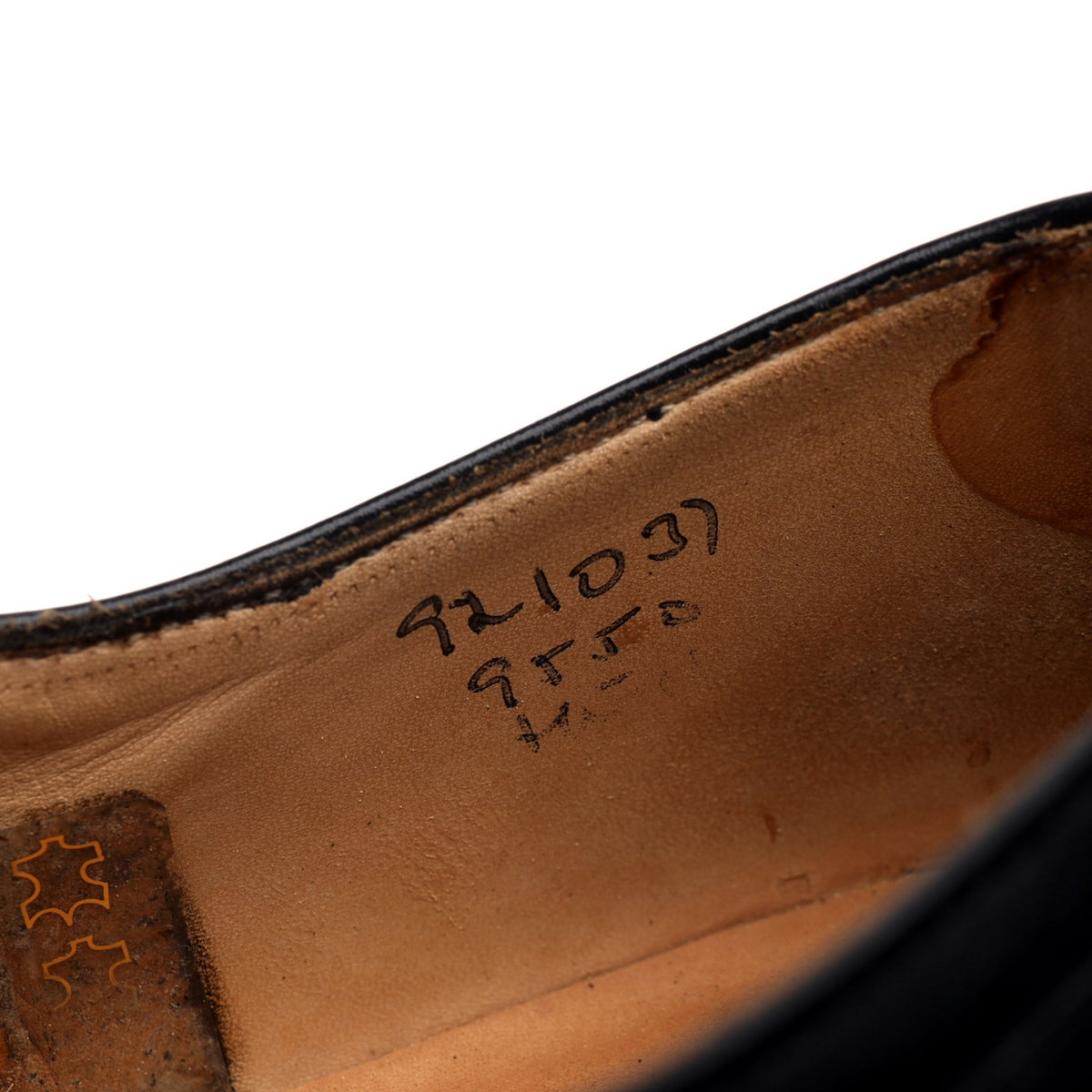 &#39;Henley&#39; Black Leather Oxford UK 8.5