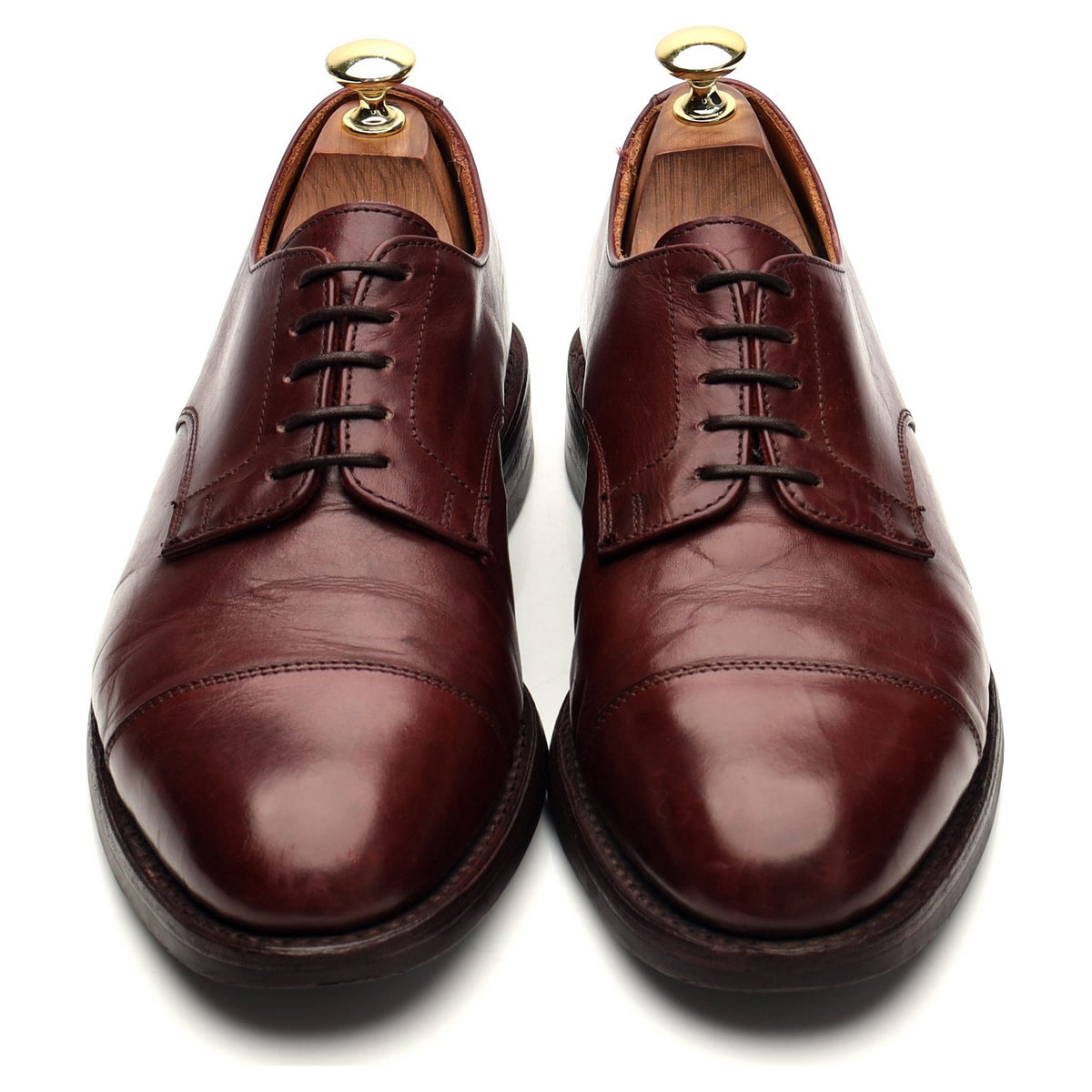 Burgundy Leather Derby UK 7.5